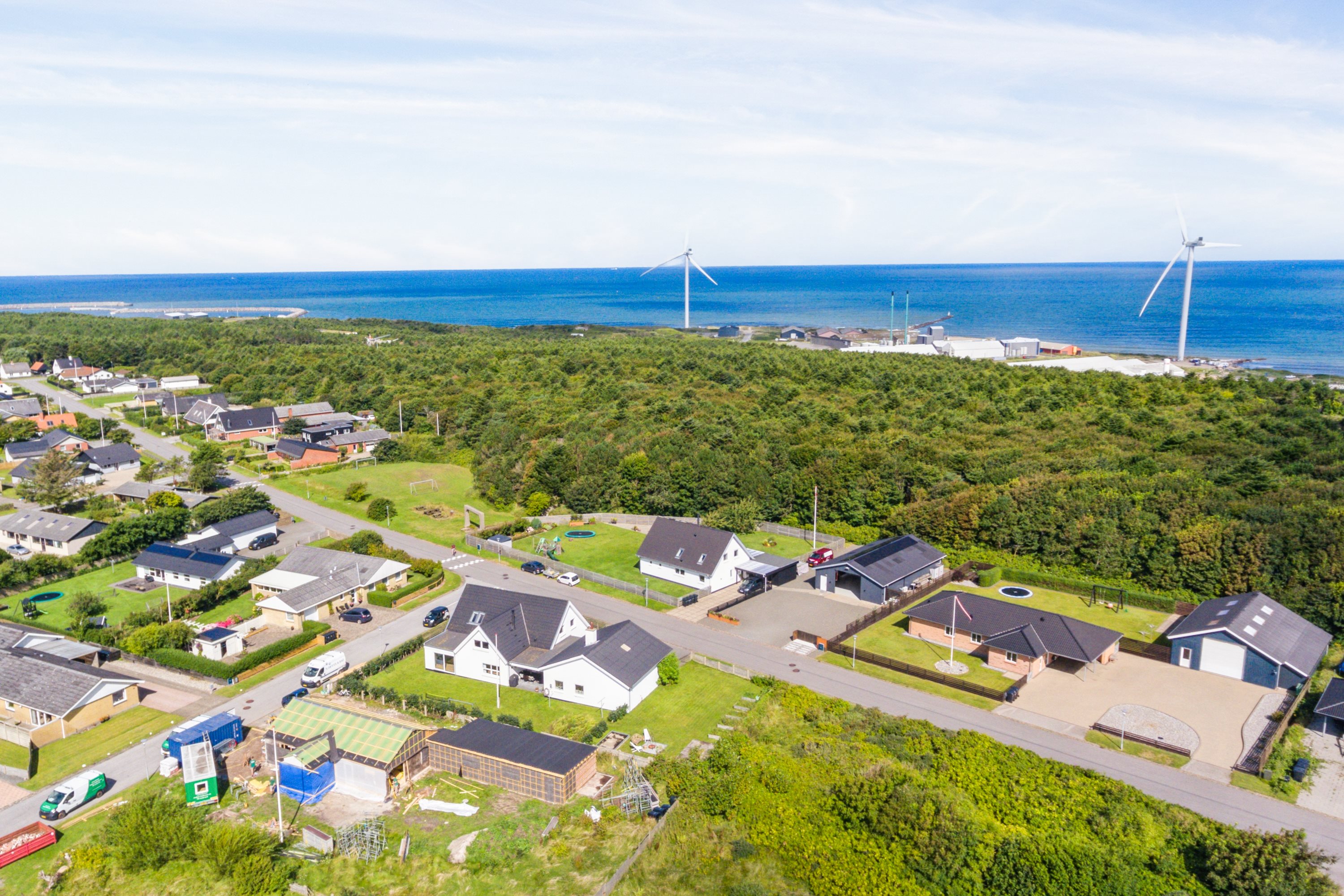 Fremhævet luftfoto billede i fuldskærmstilstand. Billede af Bødkervej 59, 7730 Hanstholm