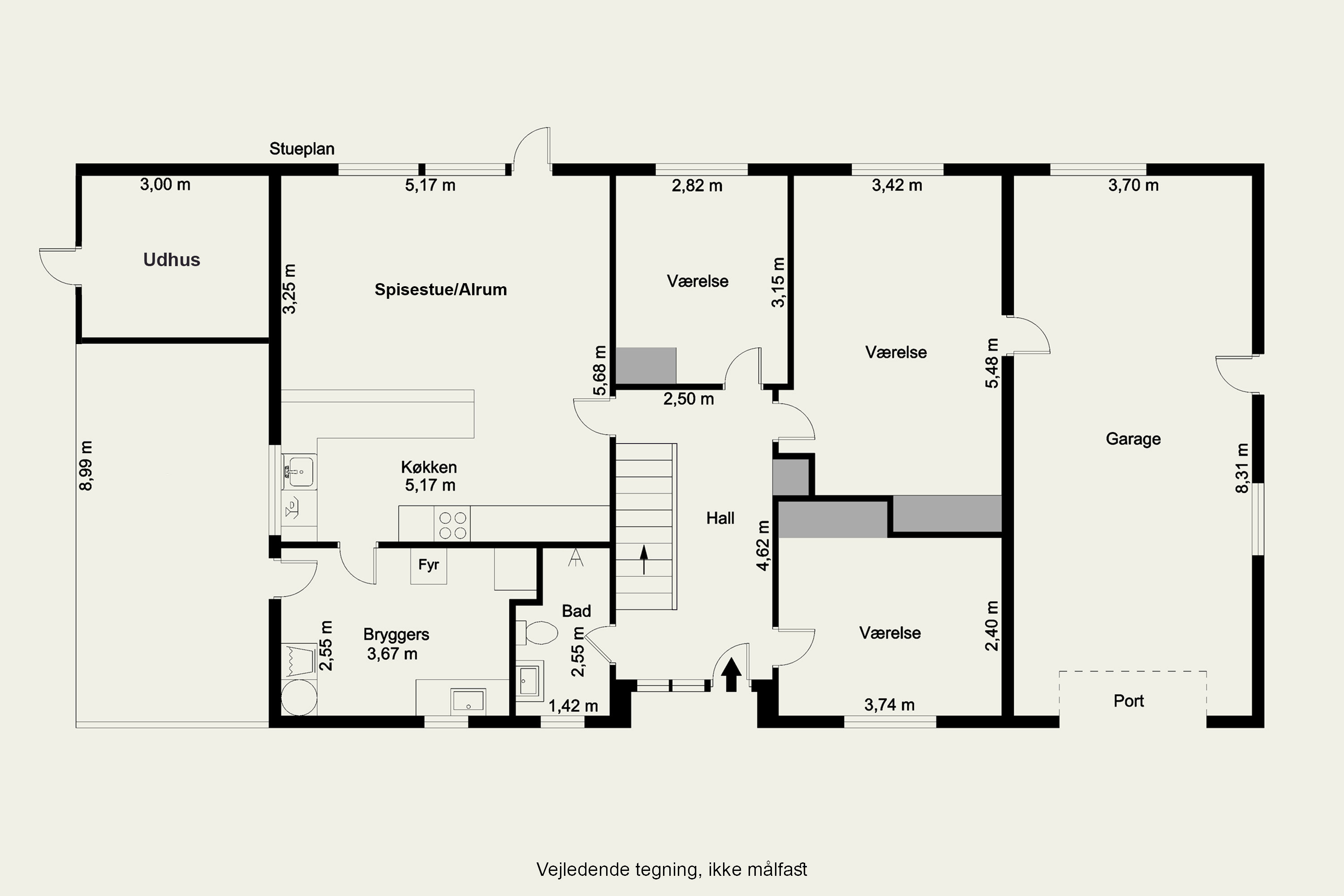 Plantegninger billede af Kirkebyvej 17, 2740 Skovlunde