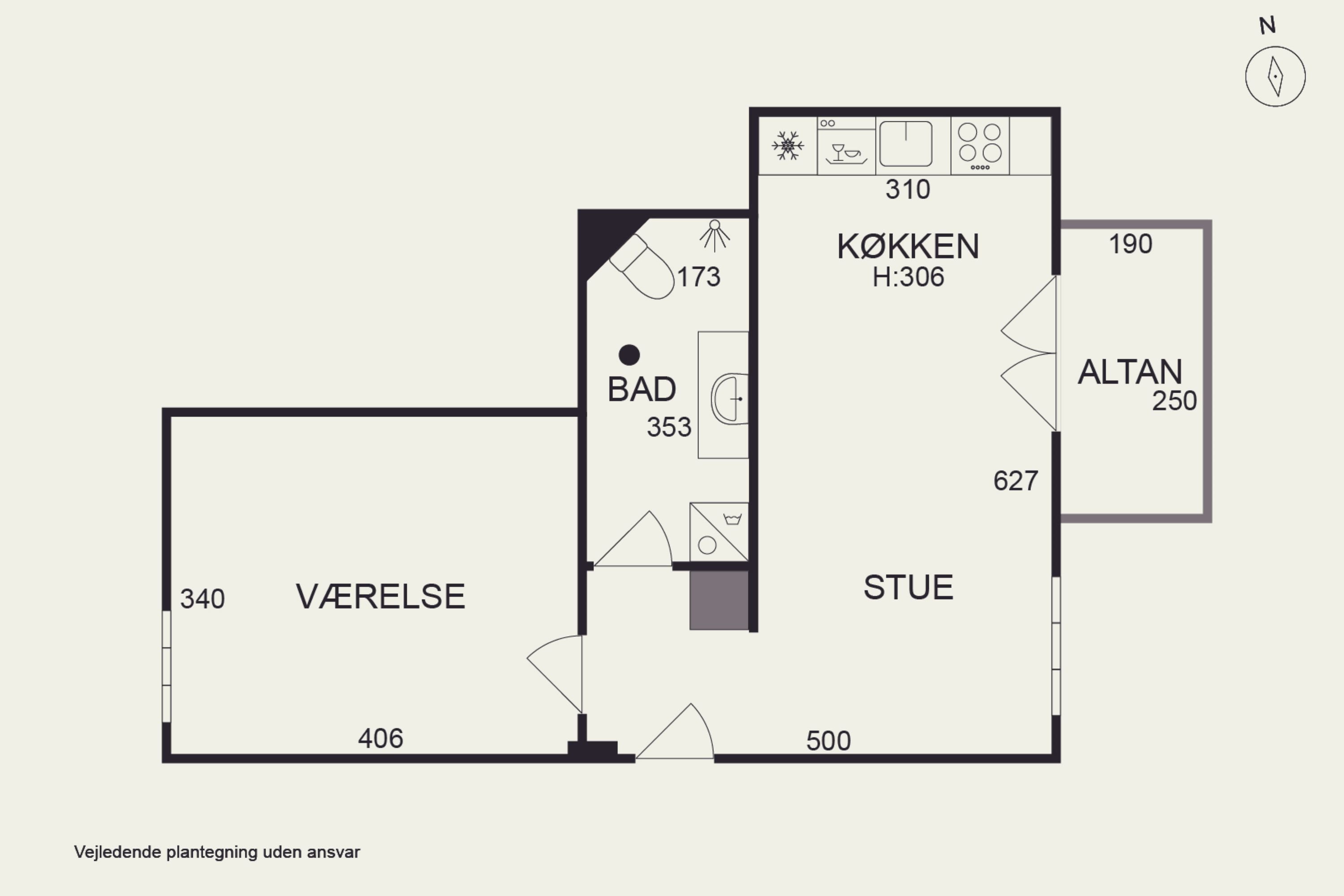 Plantegninger billede af Linnésgade 22E, st.., 1361 København K