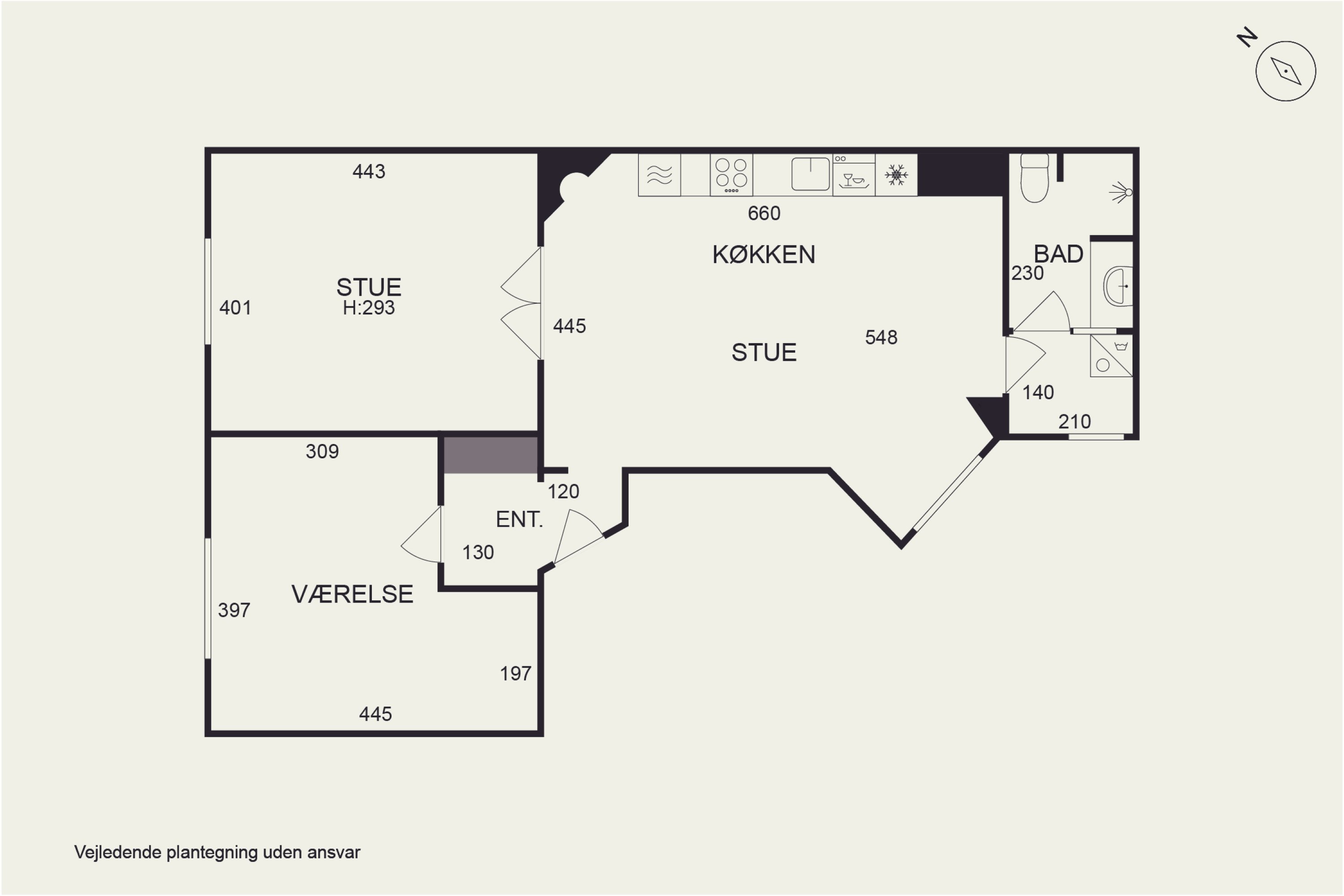 Plantegninger billede af Linnésgade 22A, st.., 1361 København K
