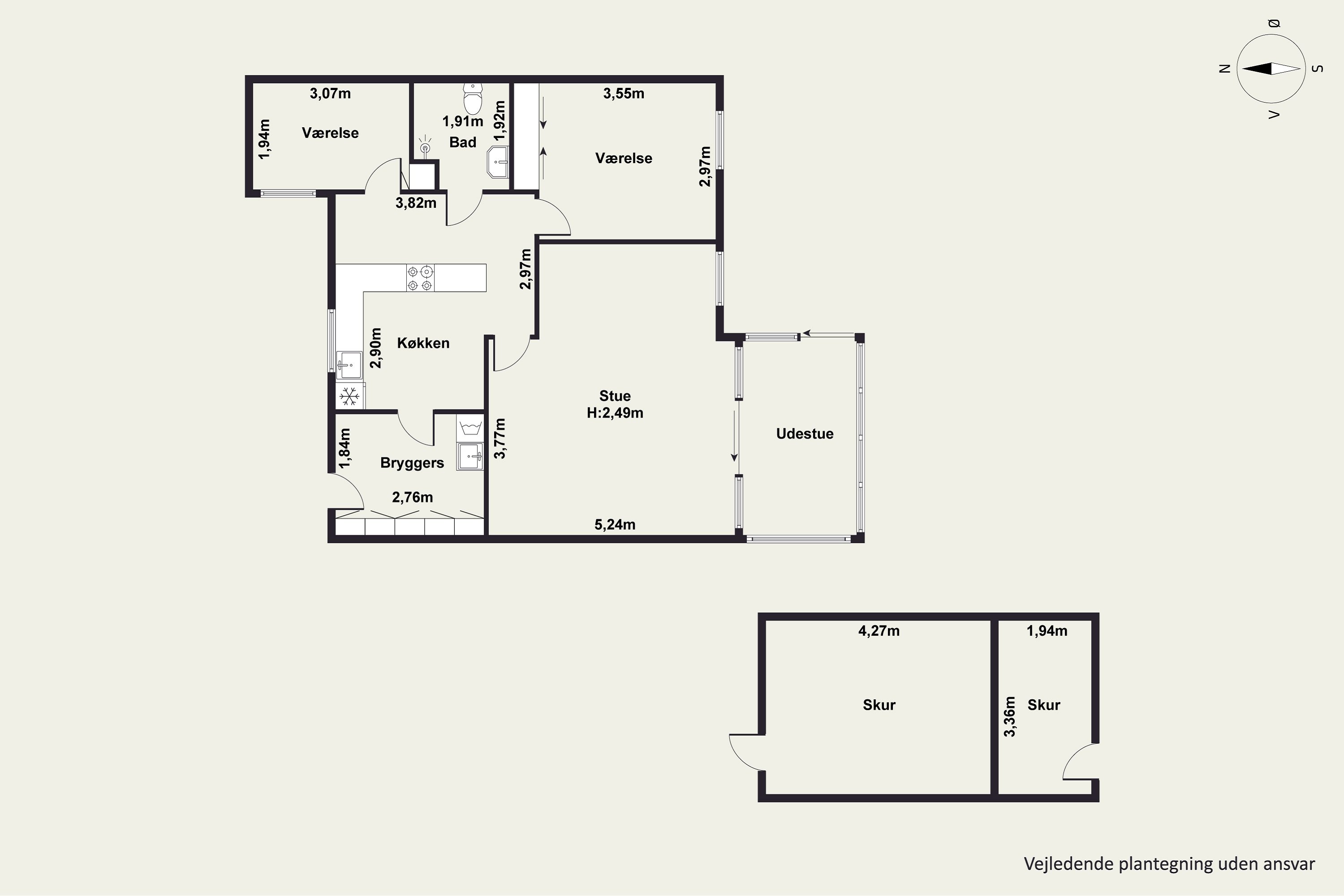 Plantegninger billede af Agtoftsvej 74, Ulkebøl, 6400 Sønderborg