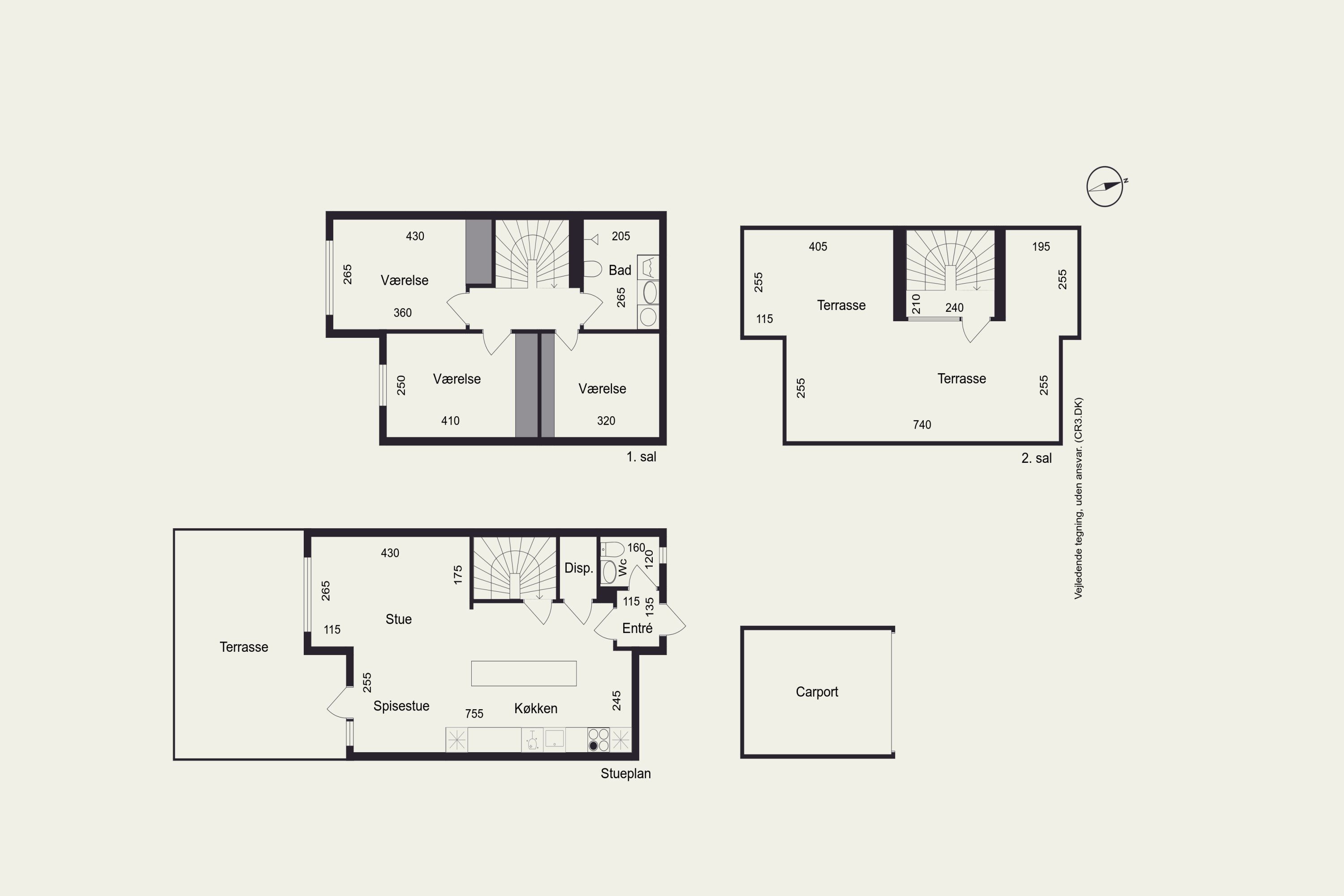 Plantegninger billede af Torphusene 46, 3050 Humlebæk