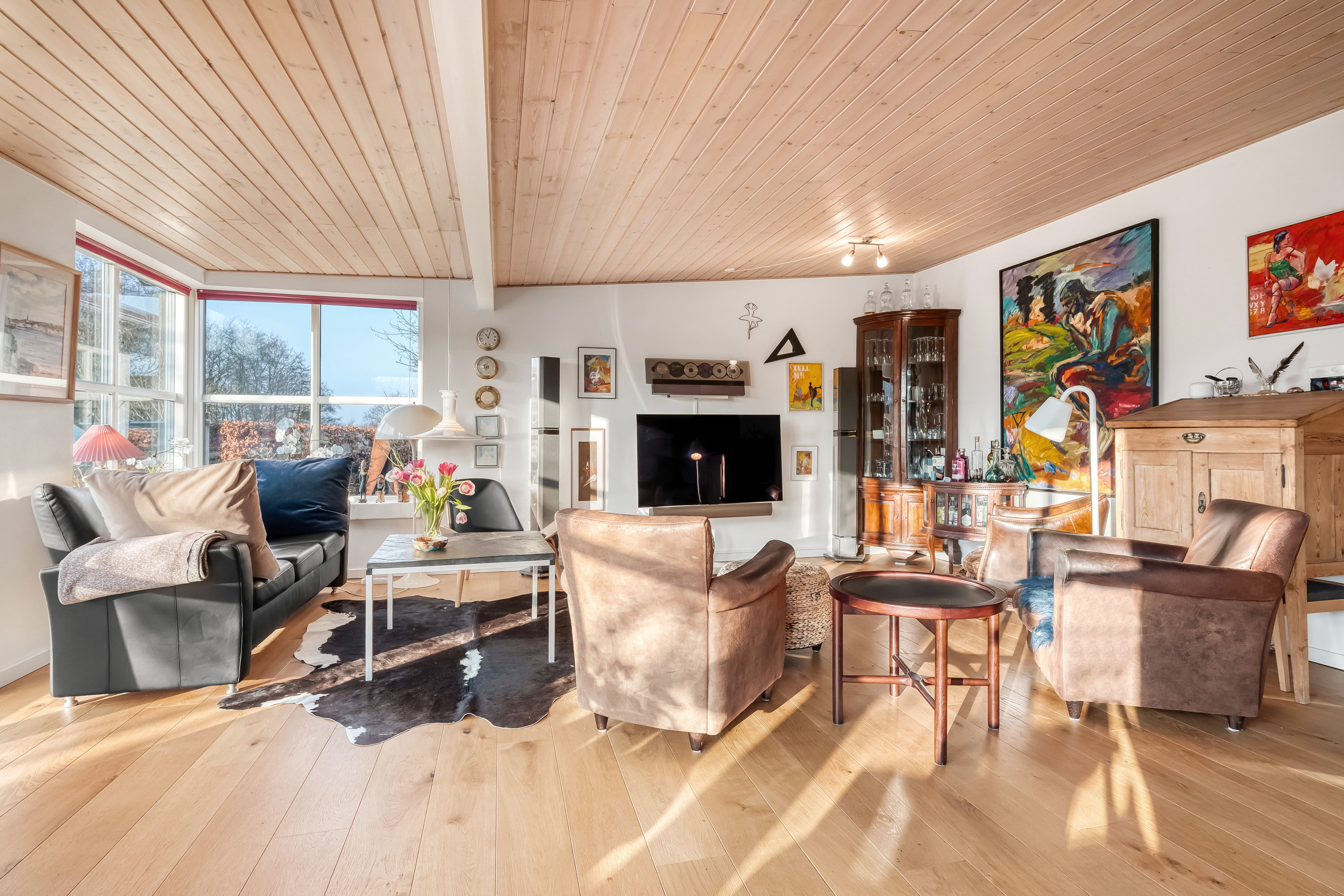 Fremhævet stue billede i fuldskærmstilstand. Billede af Ydunsvej 5, 7620 Lemvig