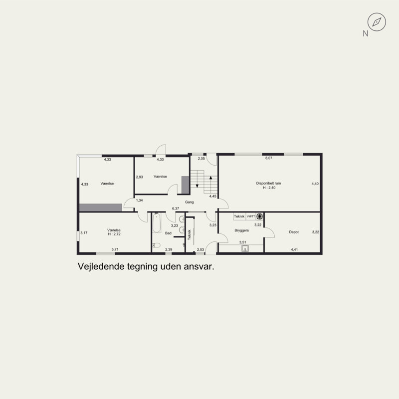 Plantegninger billede af Ørnstrupvej 33, 8700 Horsens