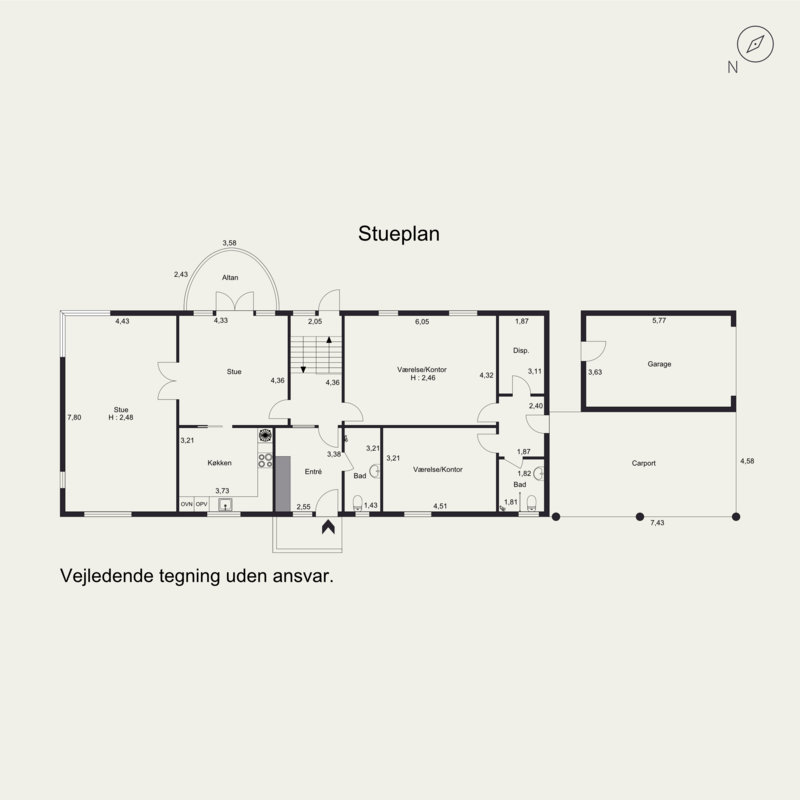 Plantegninger billede af Ørnstrupvej 33, 8700 Horsens