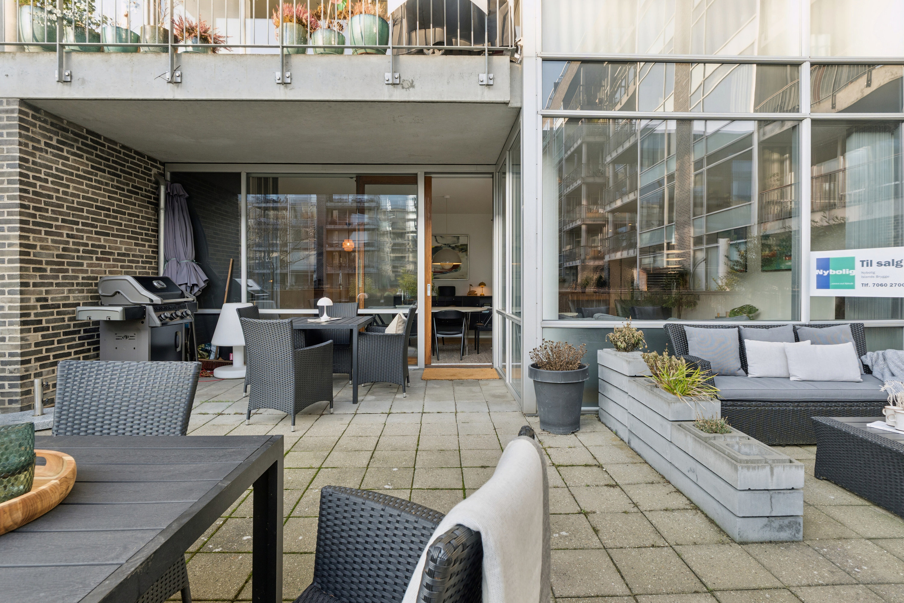 Fremhævet terrasse billede i fuldskærmstilstand. Billede af Hans Hedtofts Gade 5, st.. tv., 2300 København S