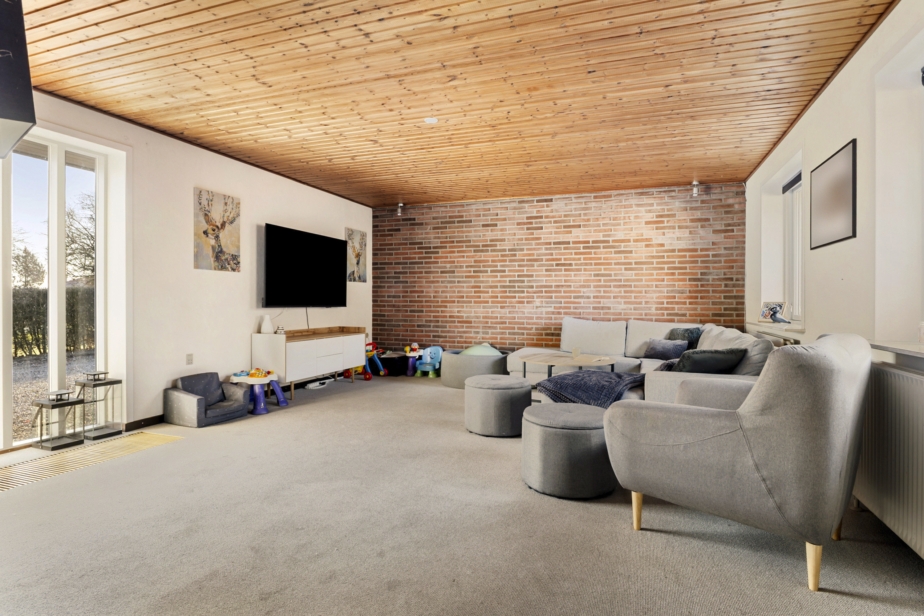 Fremhævet stue billede i fuldskærmstilstand. Billede af Grammingtoften 15, Sdr Hygum, 6630 Rødding