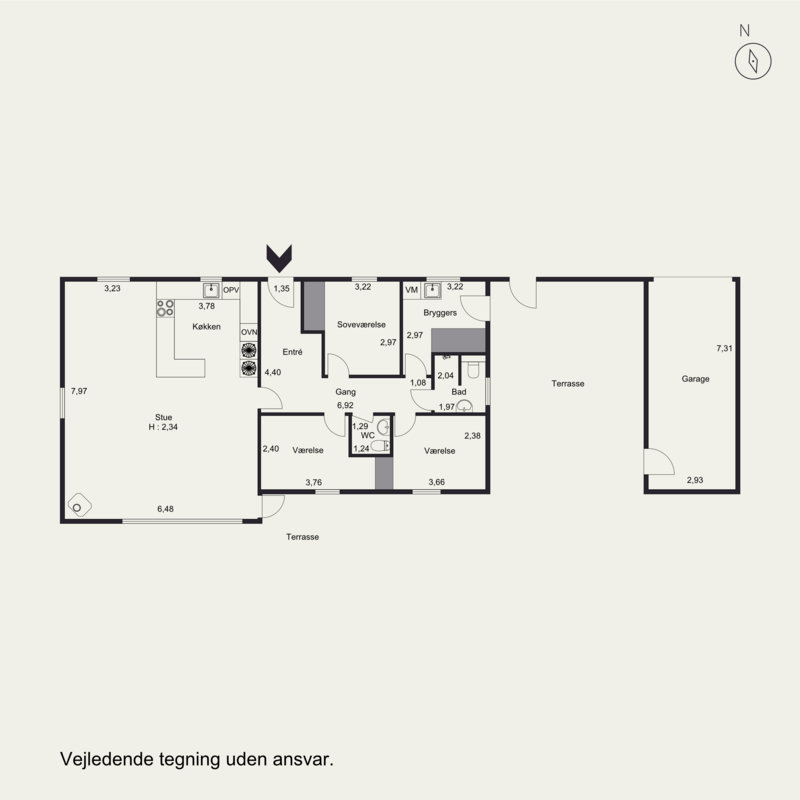 Plantegninger billede af Bechsmindevej 12, 8700 Horsens