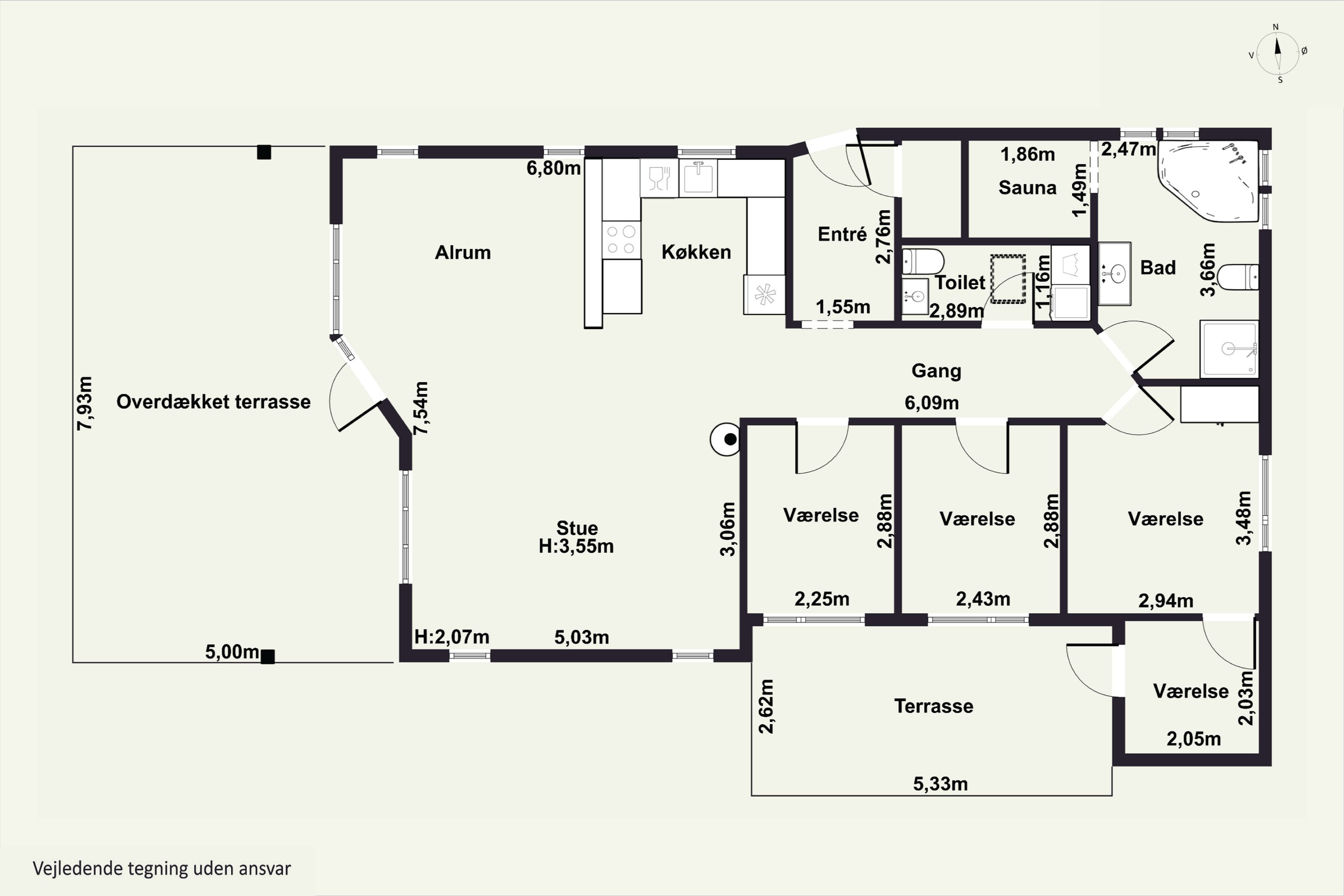 Plantegninger billede af Trekronervej 52, Gudmindrup Lyng, 4573 Højby