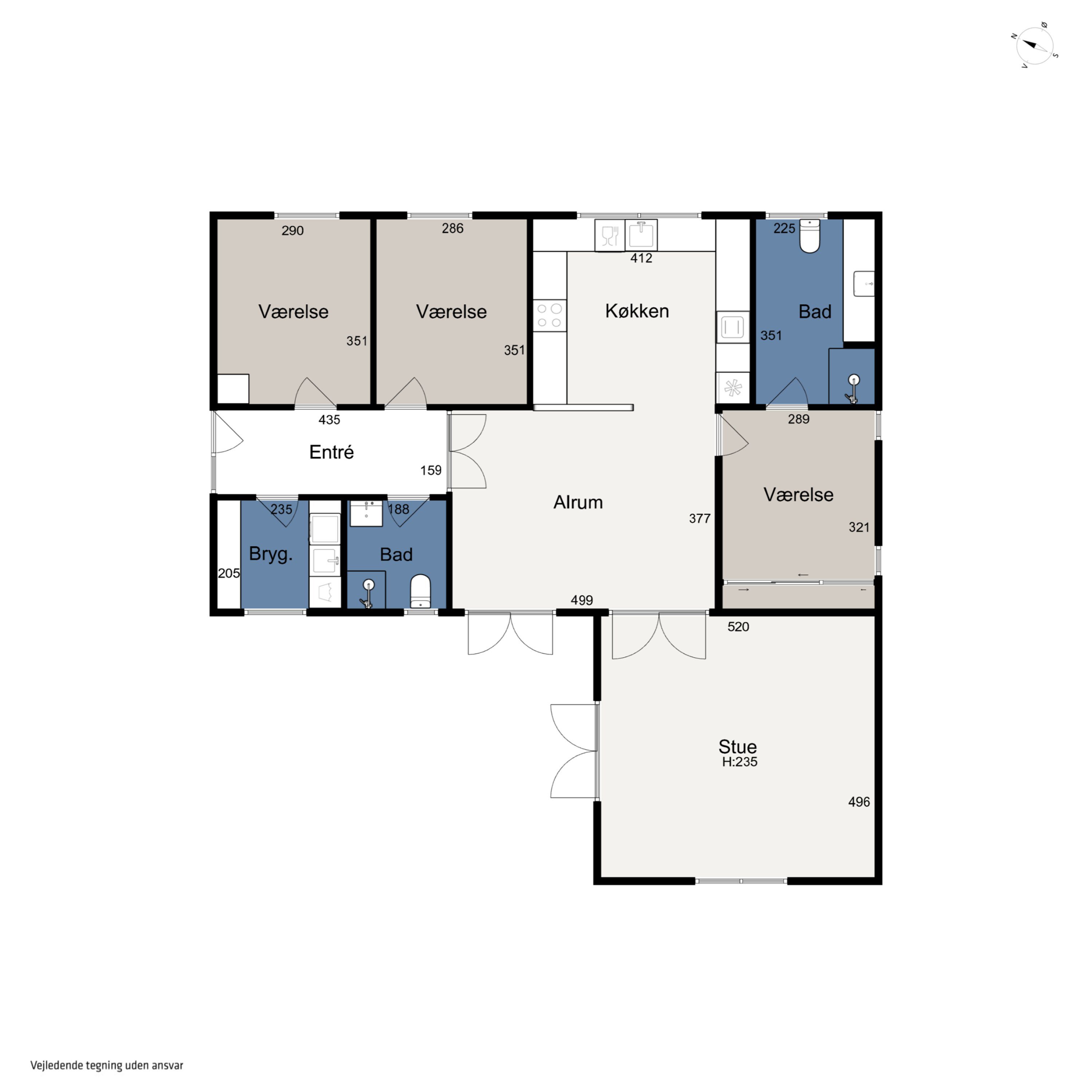 Plantegninger billede af Poul Sloths Vej 20, 8270 Højbjerg