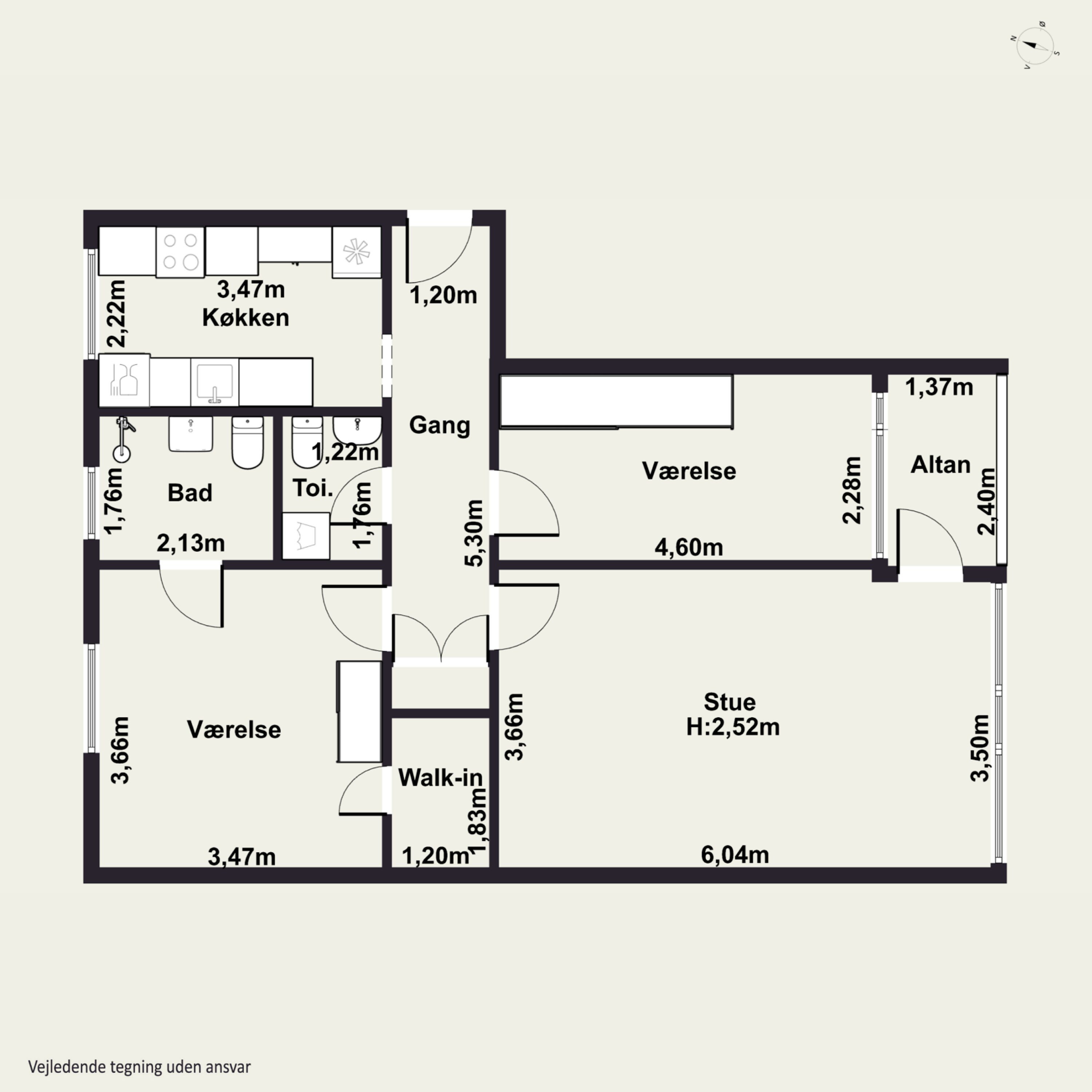 Plantegninger billede af Rødovrevej 313, st.. th., 2610 Rødovre