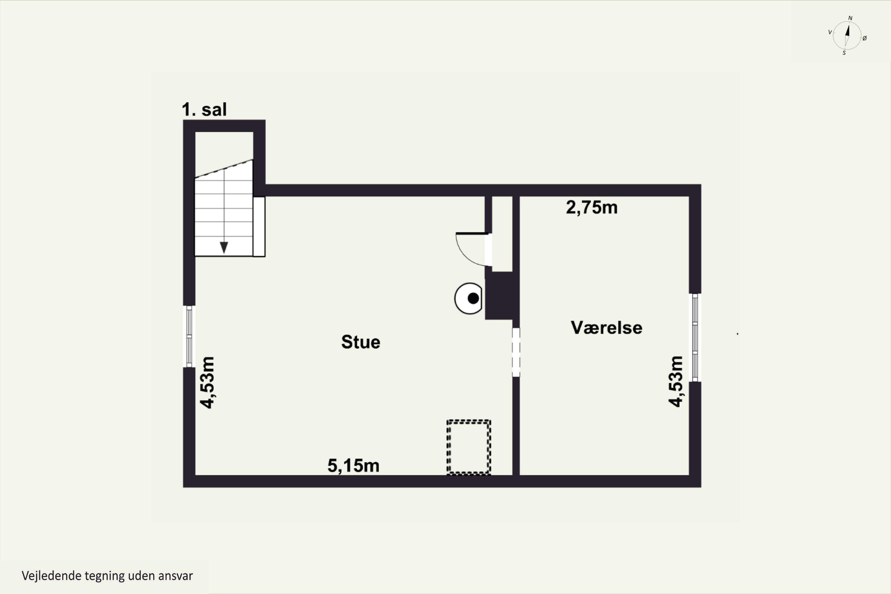 Plantegninger billede af Gaden 37, Aarsdale, 3740 Svaneke