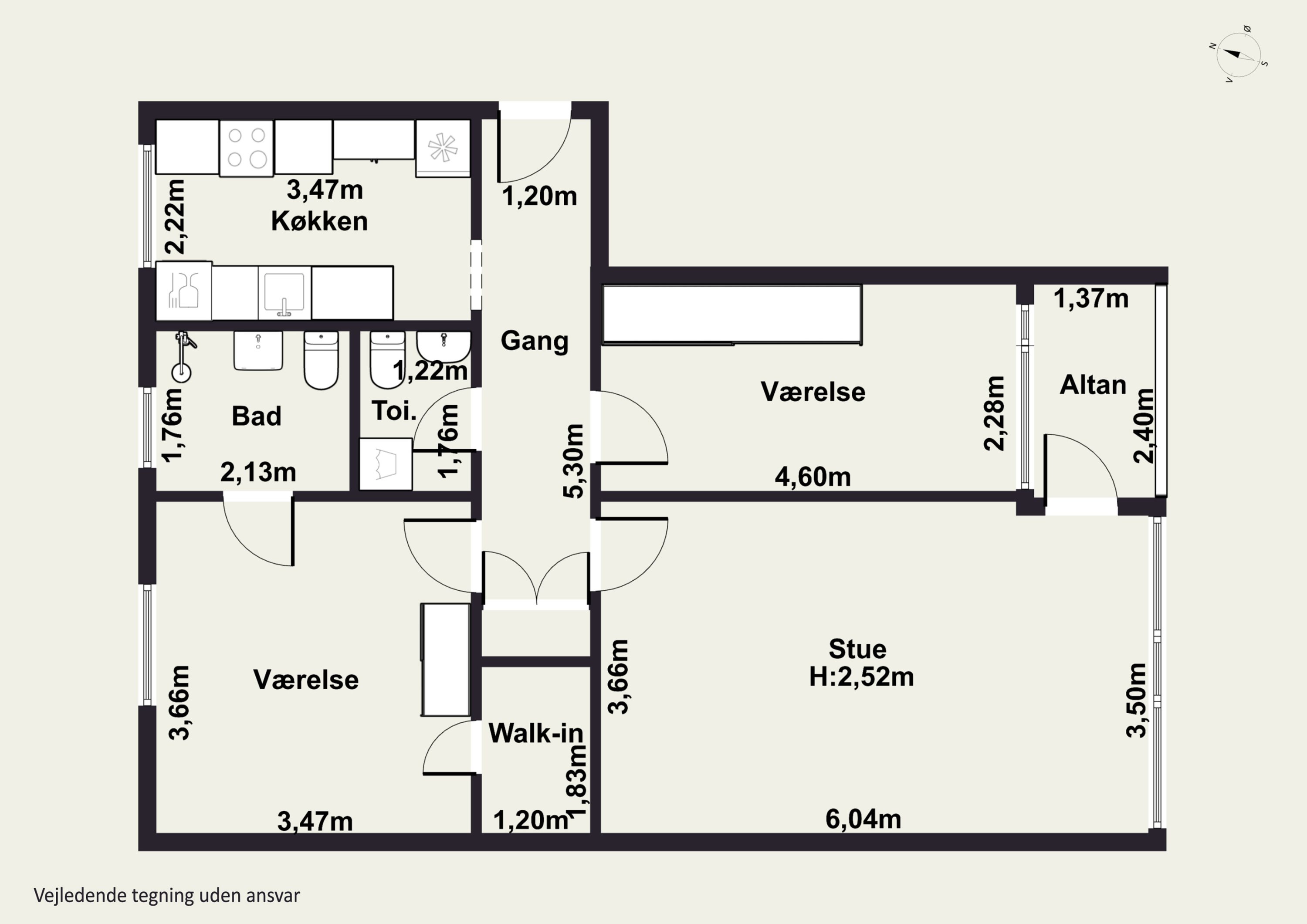 Plantegninger billede af Rødovrevej 313, st.. th., 2610 Rødovre