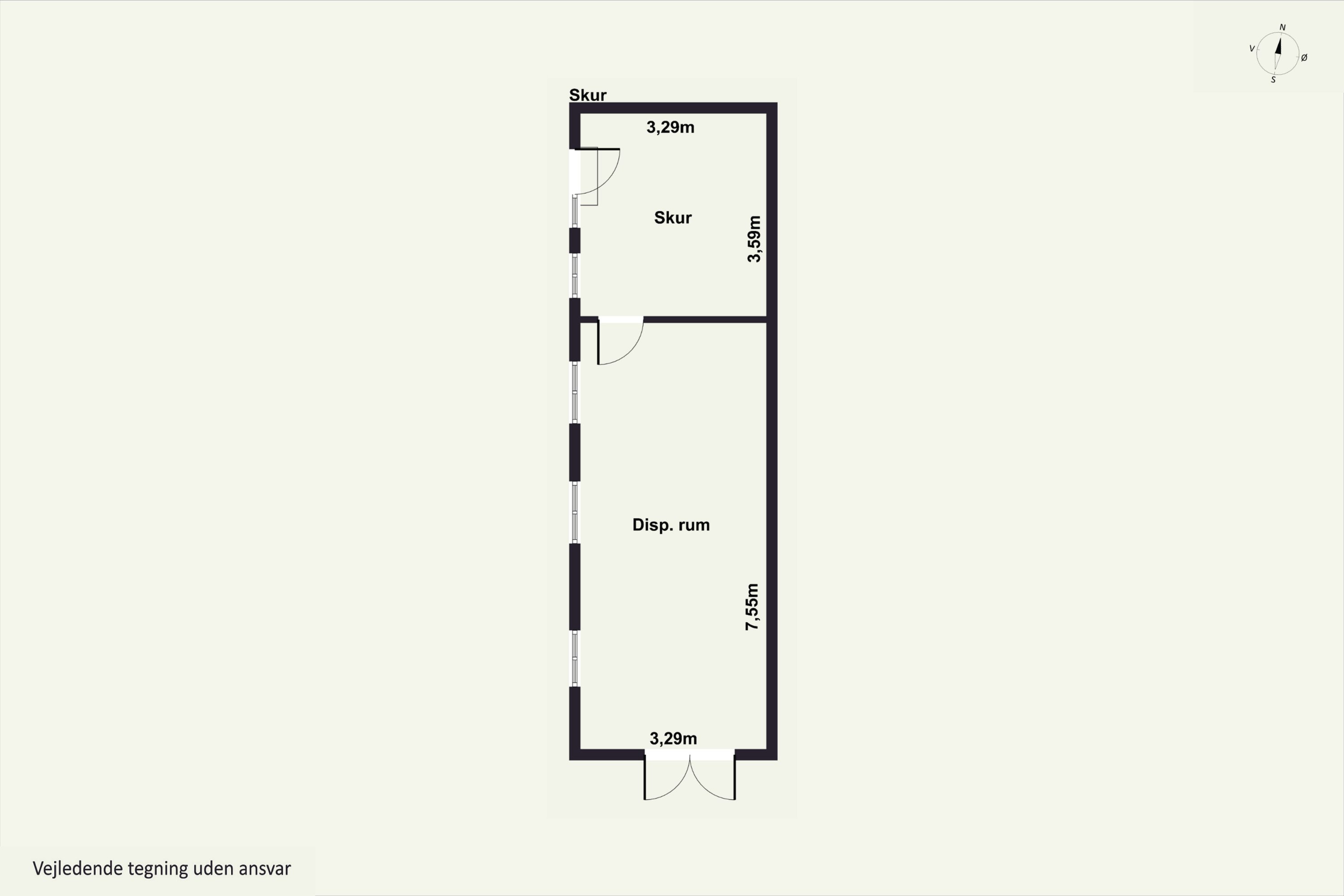 Plantegninger billede af Gaden 37, Aarsdale, 3740 Svaneke