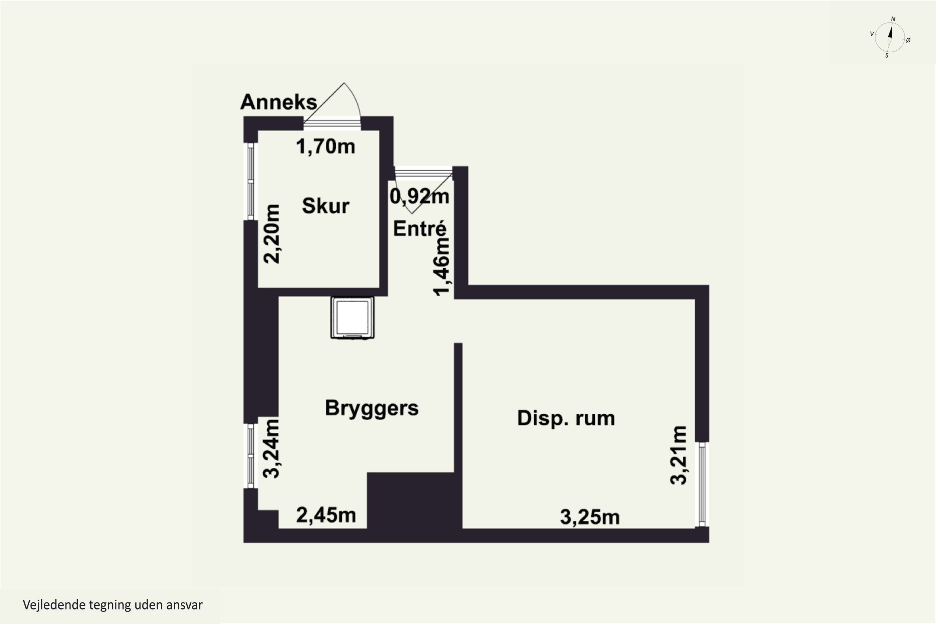 Plantegninger billede af Gaden 37, Aarsdale, 3740 Svaneke