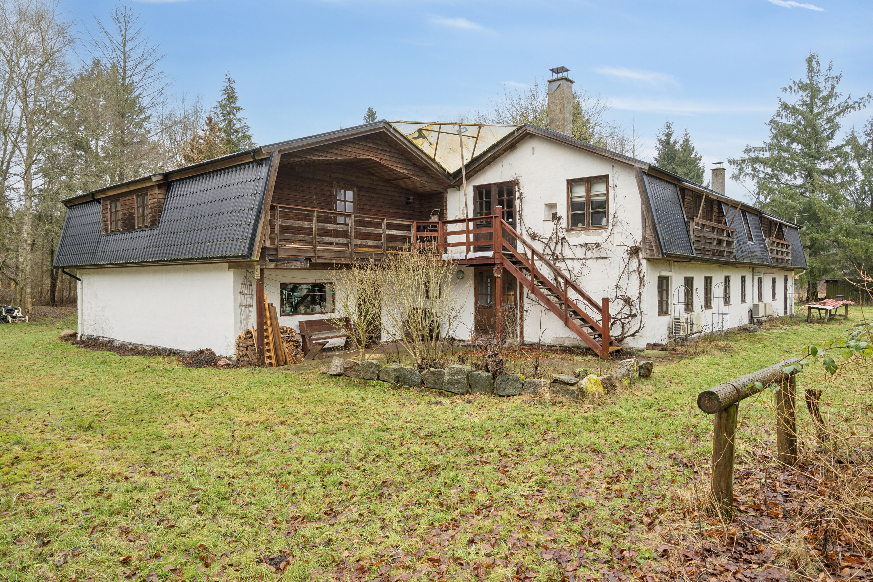 Miniaturebillede 1: set fra haven. Billede af Torpe Mosevej 5, Torpe, 4160 Herlufmagle