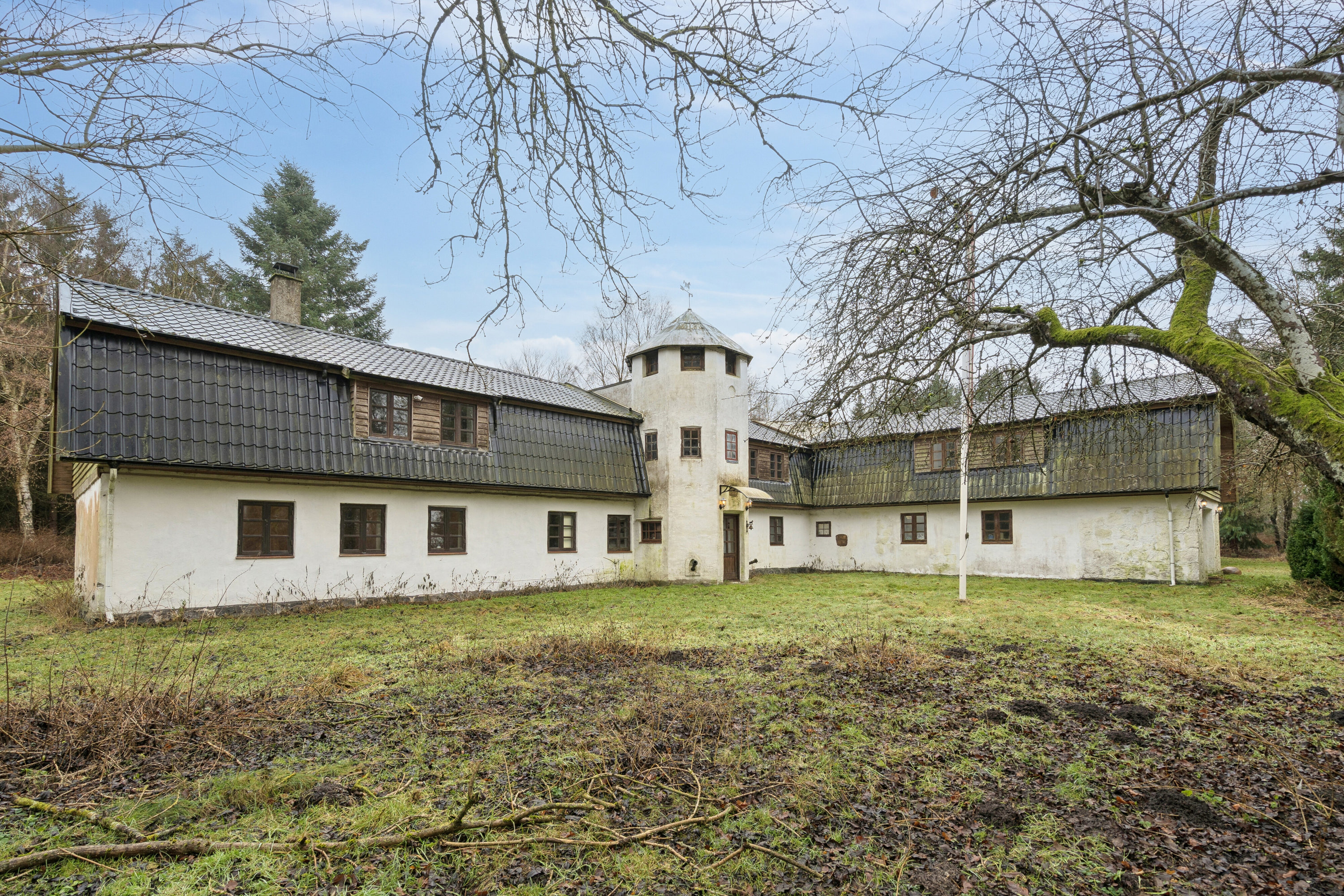 Landejendom: Set fra haven på Torpe Mosevej 5, Torpe, 4160 Herlufmagle