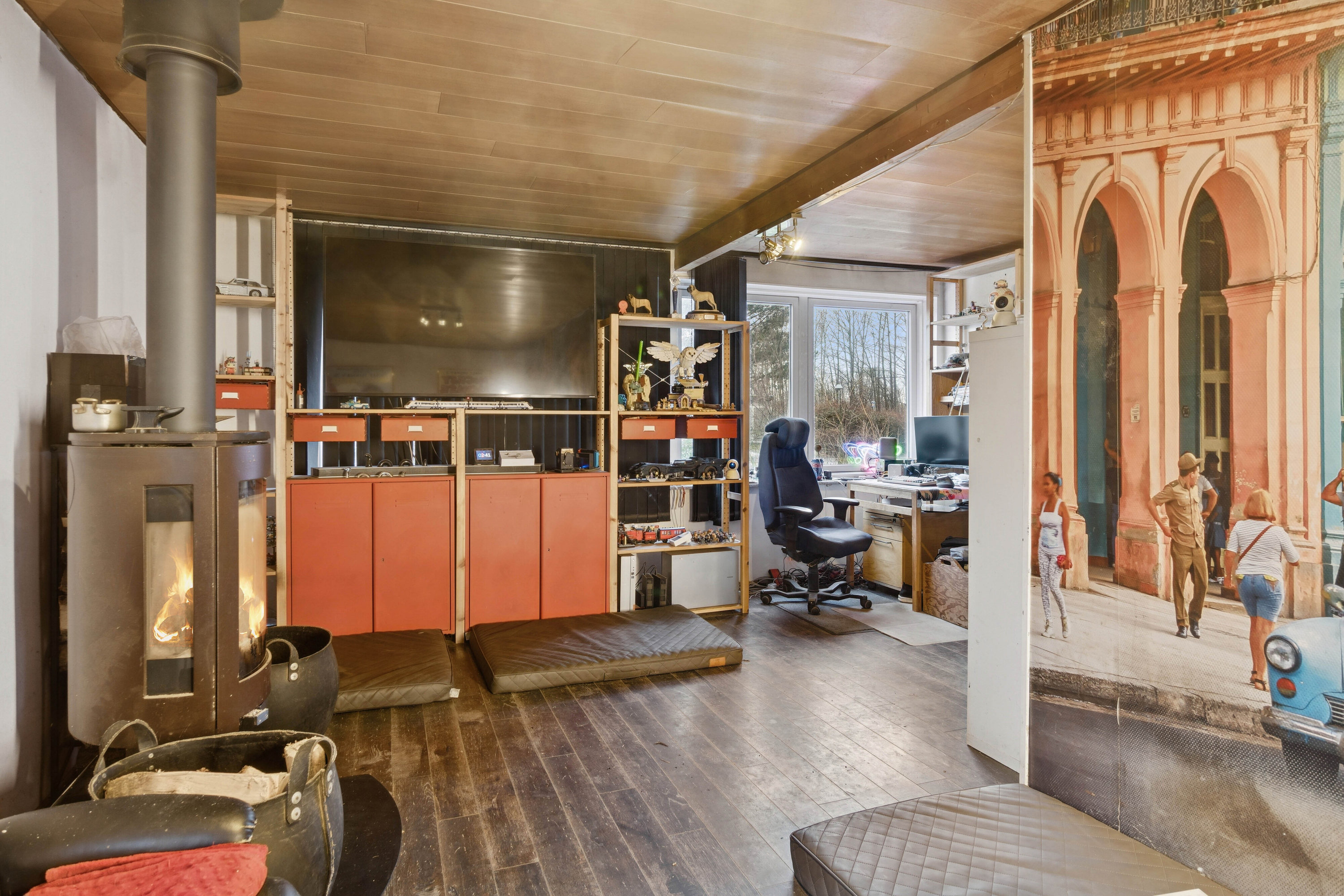 Fremhævet stue billede i fuldskærmstilstand. Billede af Skolevænget 42, 4470 Svebølle