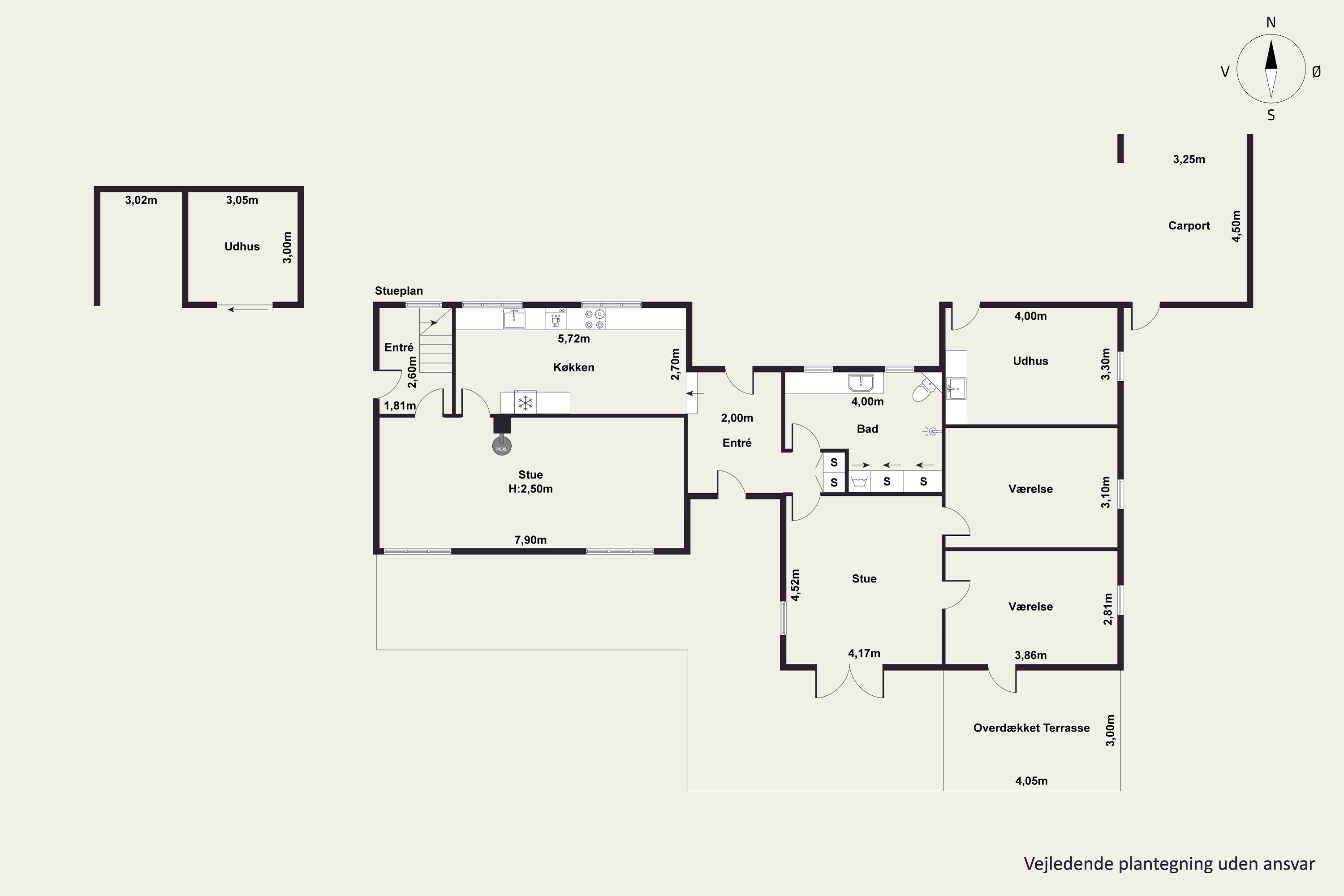 Plantegninger billede af Omorikavej 2, 9320 Hjallerup