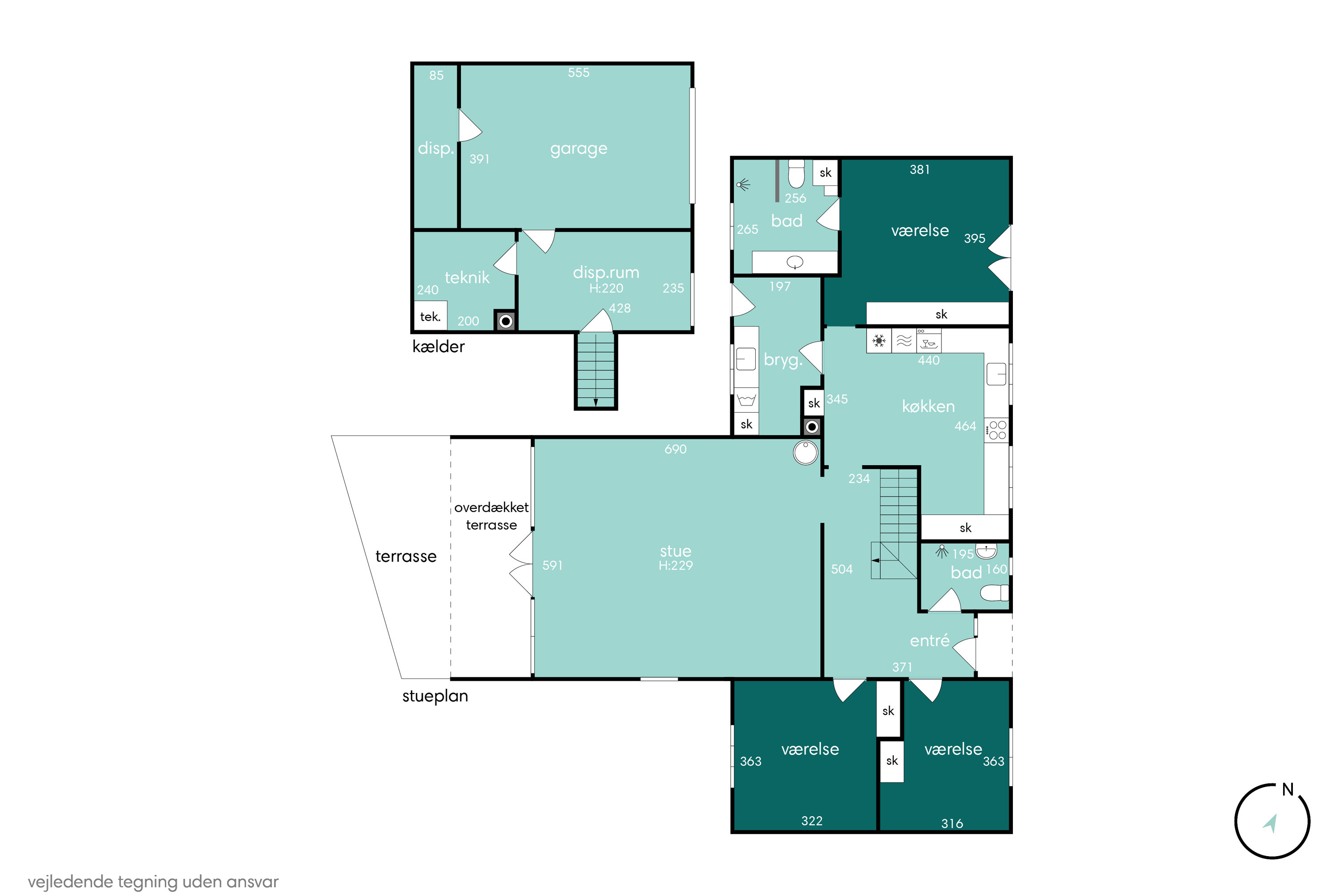 Plantegninger billede af Baunsbjergvej 6, Barde, 6920 Videbæk