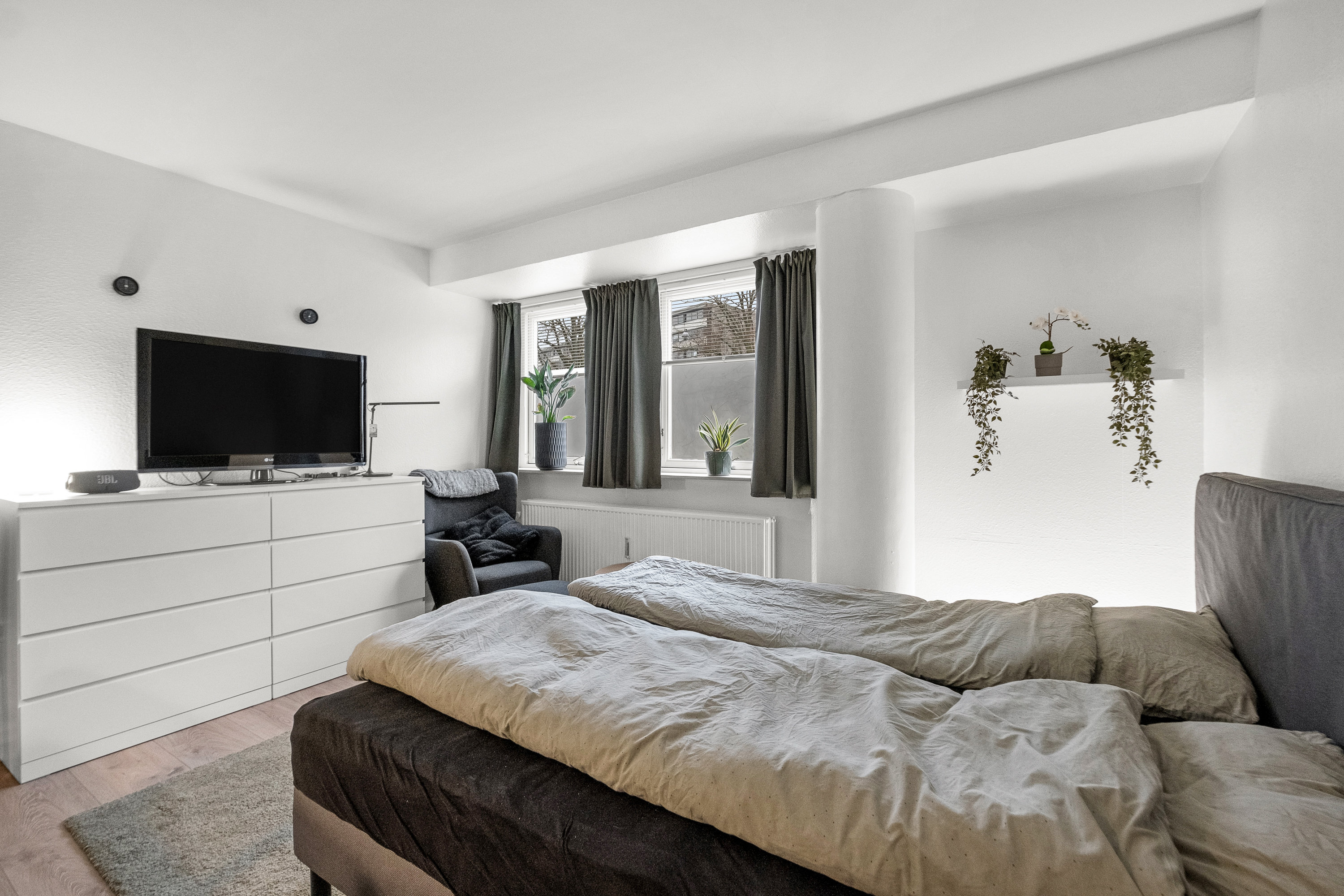 Fremhævet soveværelse billede i fuldskærmstilstand. Billede af Langenæs Allé 45, st.. tv., 8000 Aarhus C