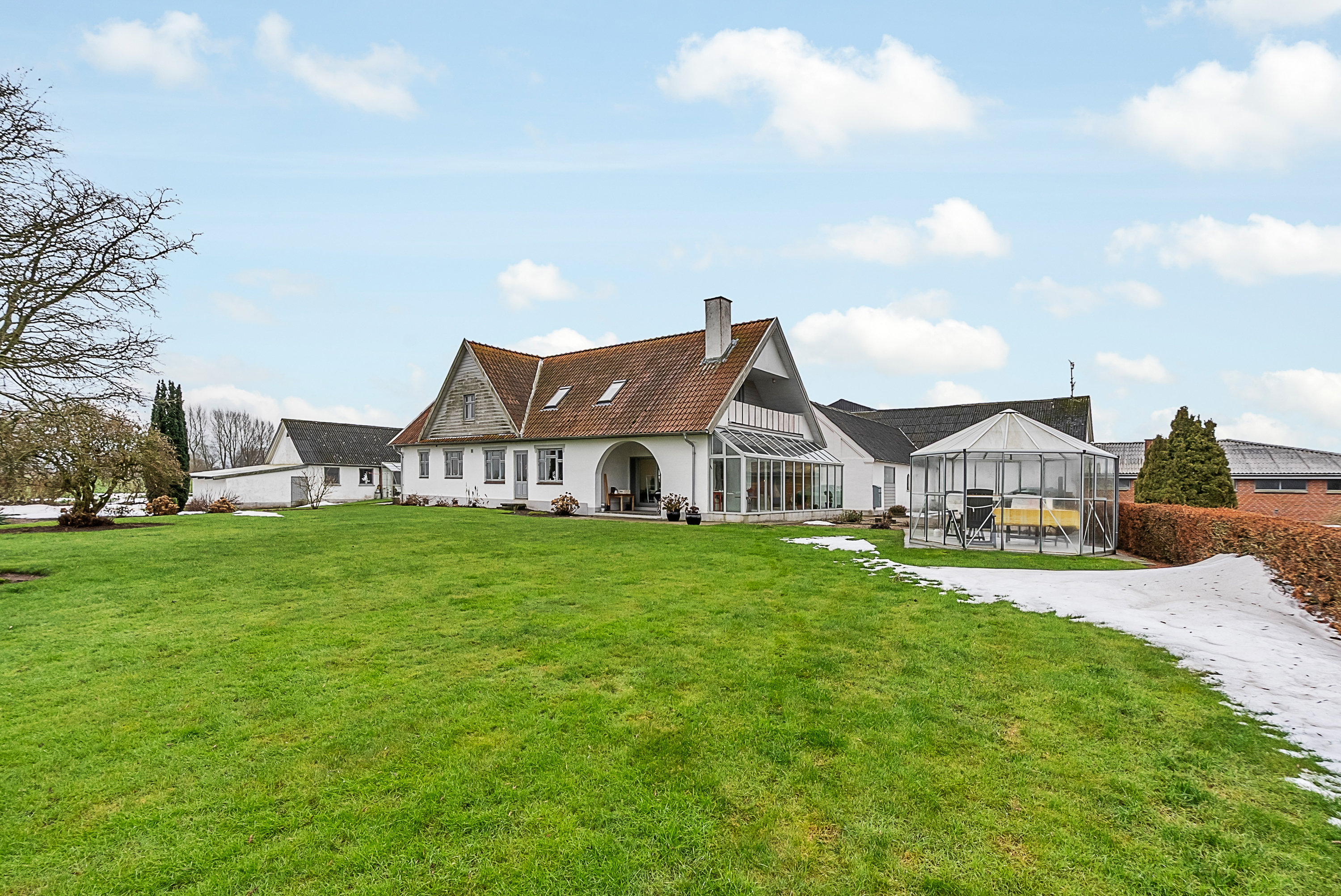 Miniaturebillede 1: facade. Billede af Toftevej 10, V Hæsinge, 5672 Broby