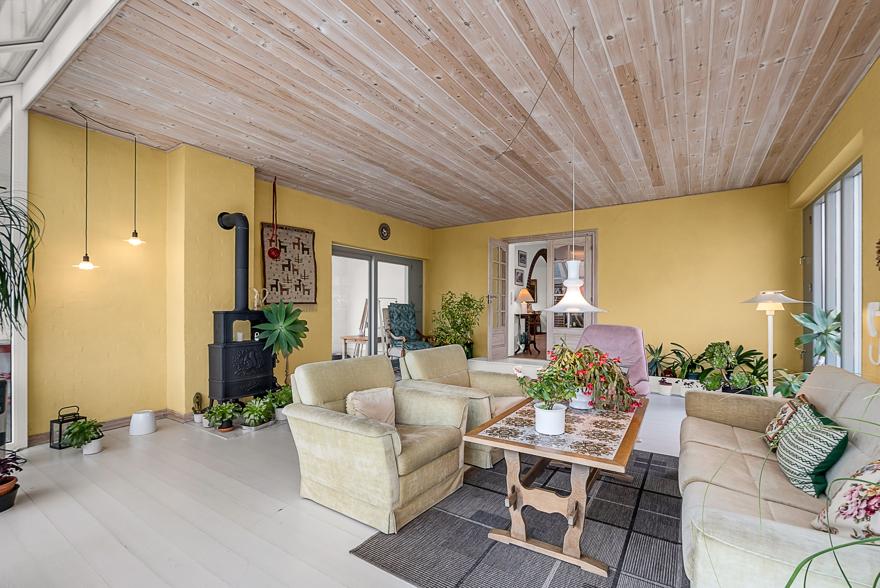 Fremhævet stue billede i fuldskærmstilstand. Billede af Toftevej 10, V Hæsinge, 5672 Broby