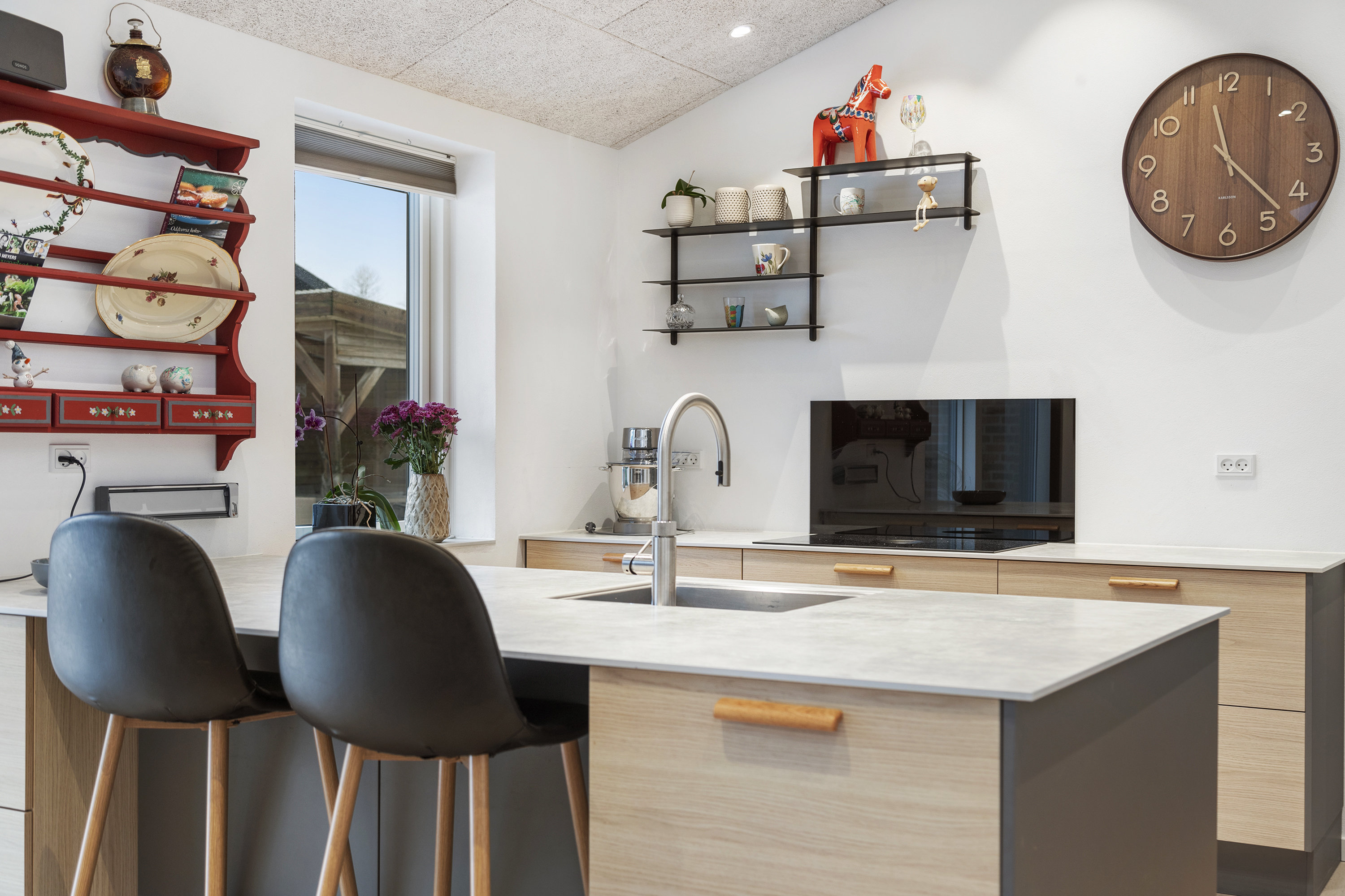 Fremhævet køkken billede i fuldskærmstilstand. Billede af Rugmarken 100, 9690 Fjerritslev