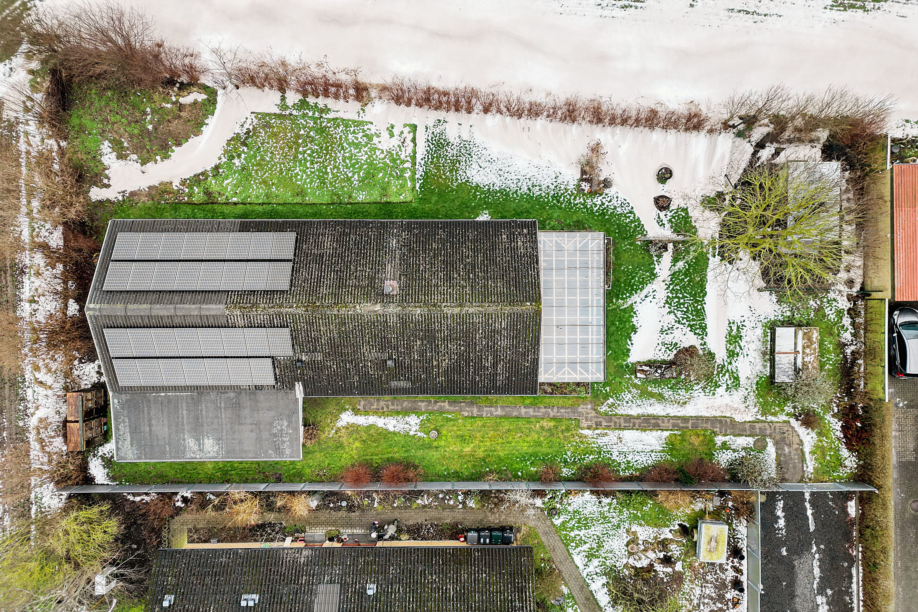 Fremhævet luftfoto billede i fuldskærmstilstand. Billede af Egernvej 11, Udby, 4300 Holbæk