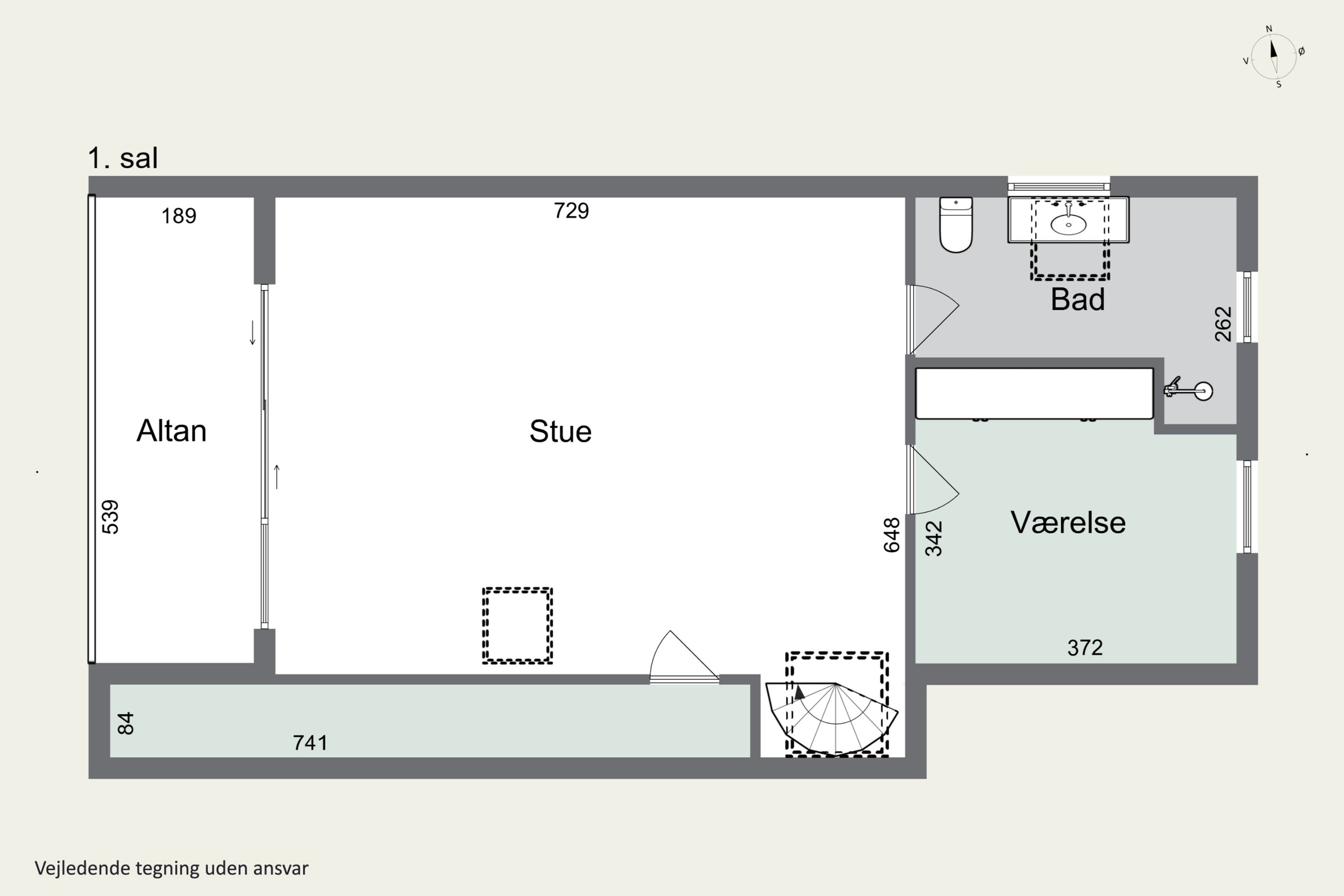 Plantegninger billede af Hedebyvej 3, 6330 Padborg