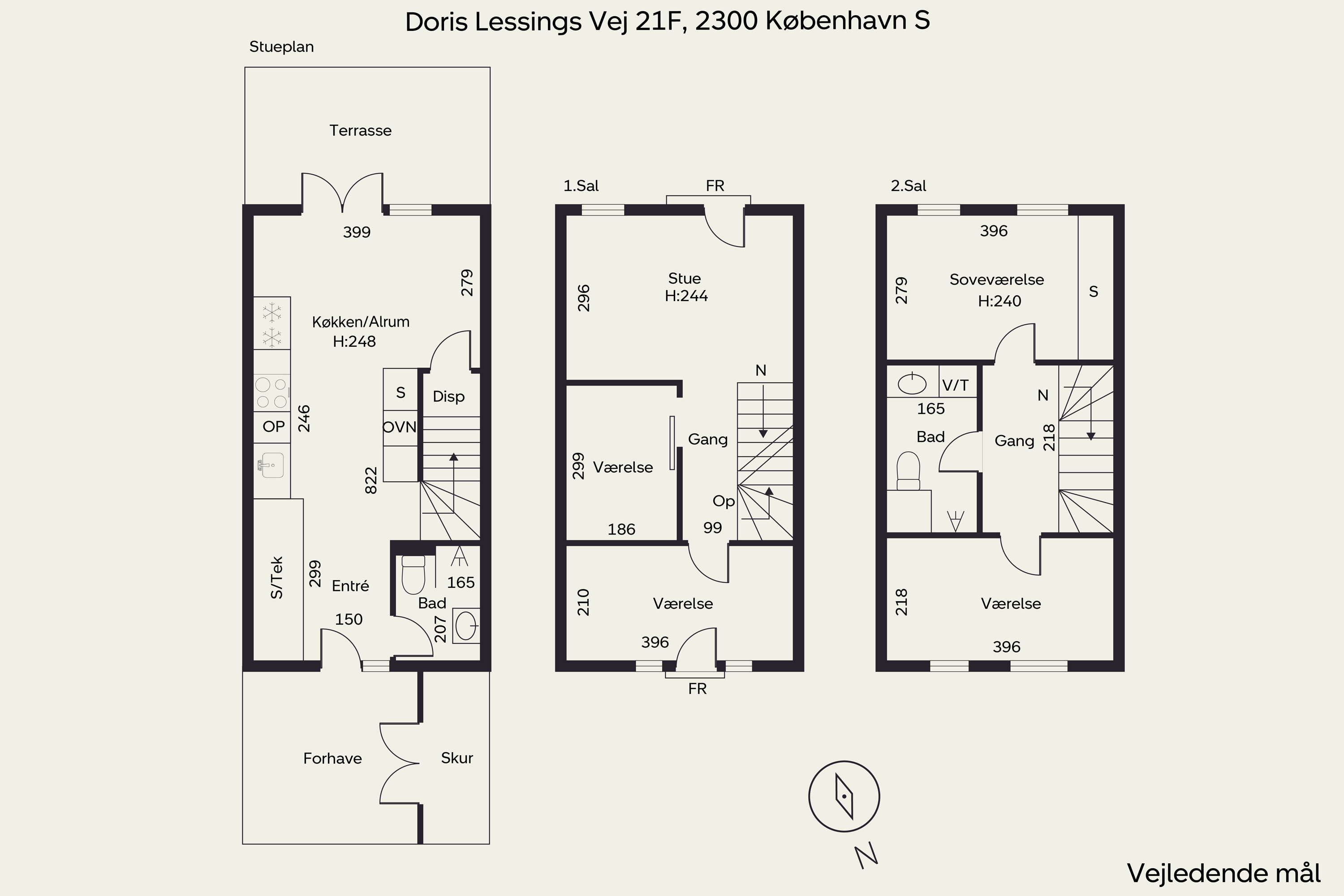Plantegninger billede af Doris Lessings Vej 21F, 2300 København S
