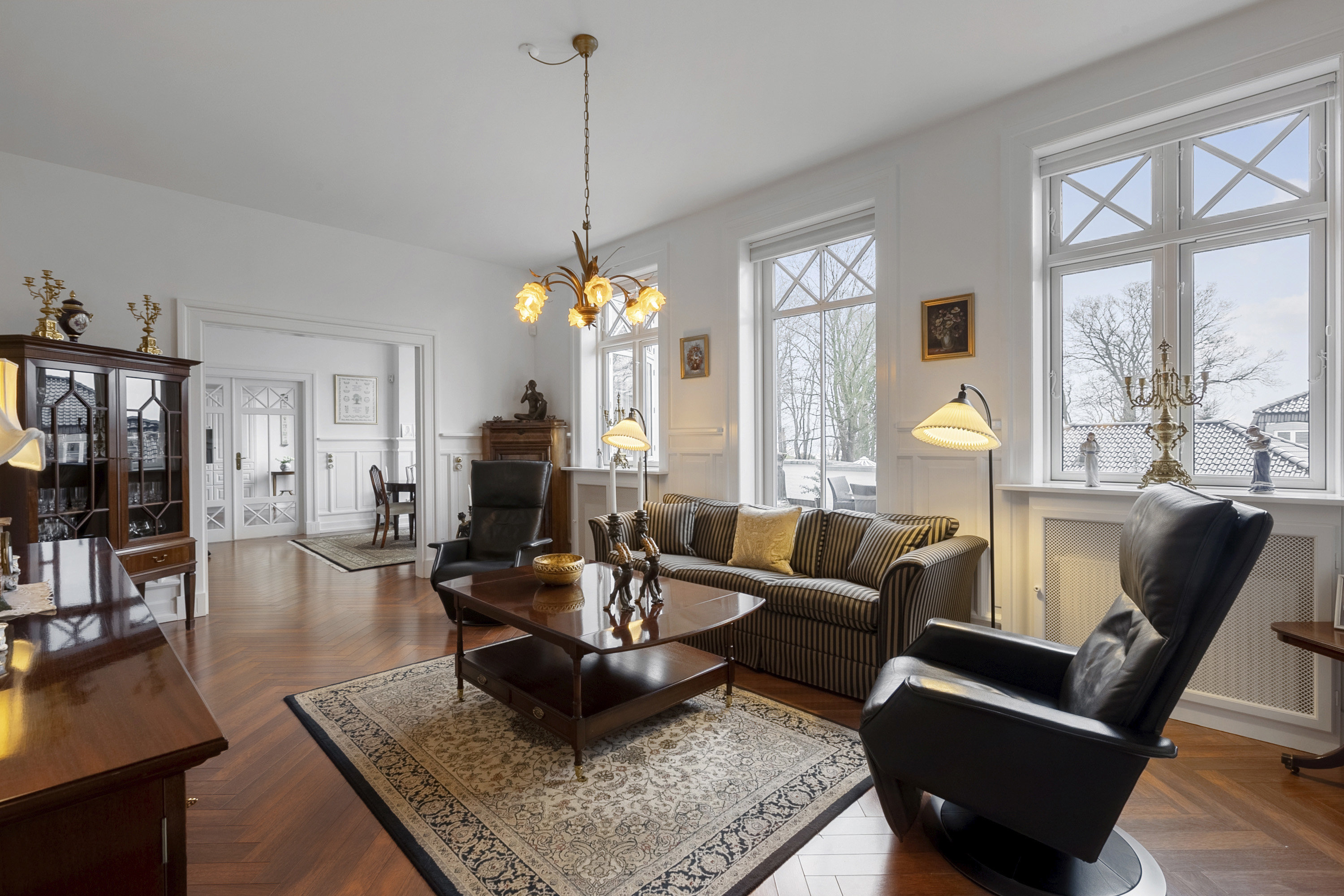 Fremhævet stue billede i fuldskærmstilstand. Billede af Trøjborgvej 3, Kollund, 6340 Kruså