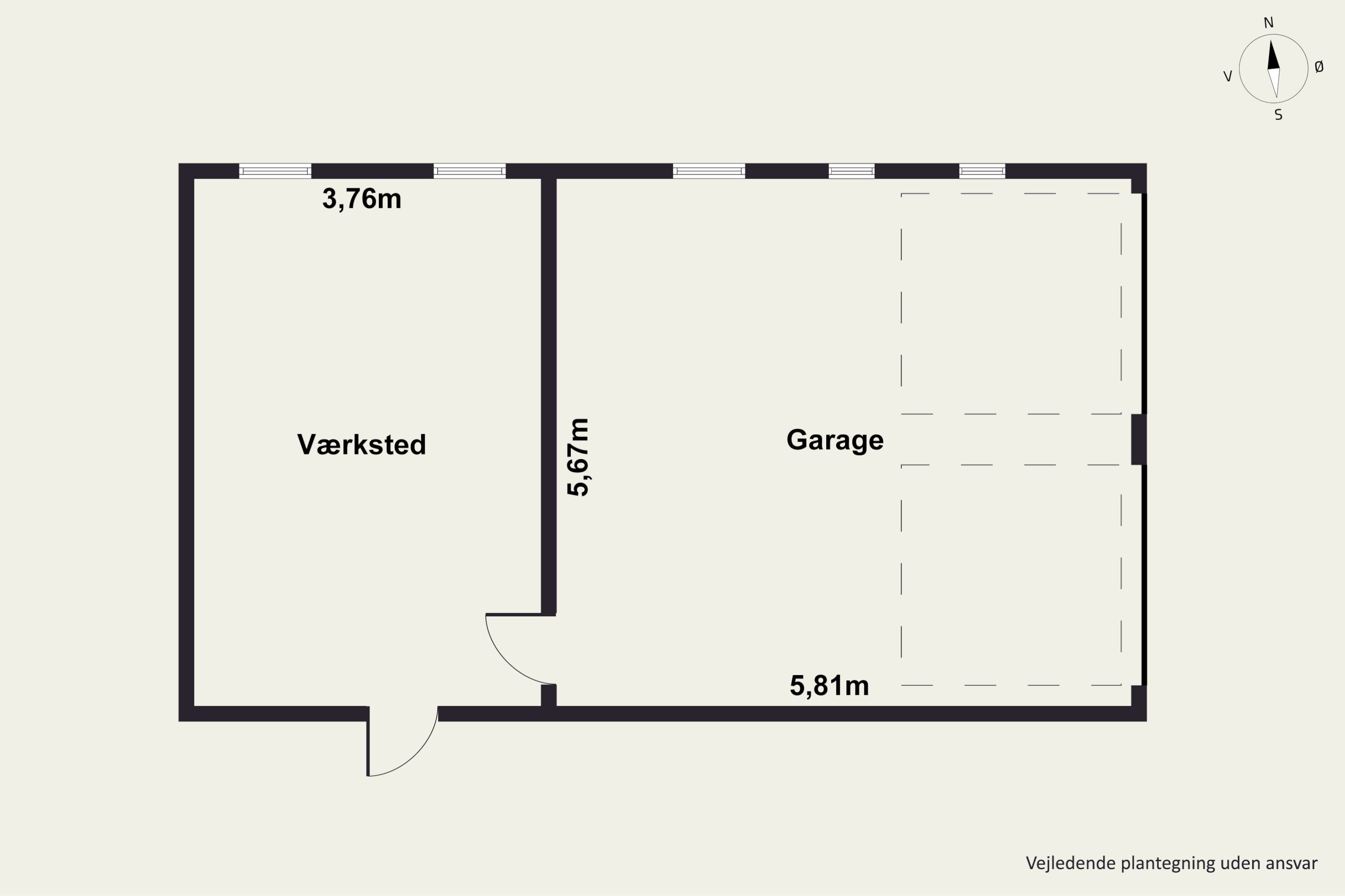 Plantegninger billede af Roagervej 406, Ø Åbølling, 6760 Ribe