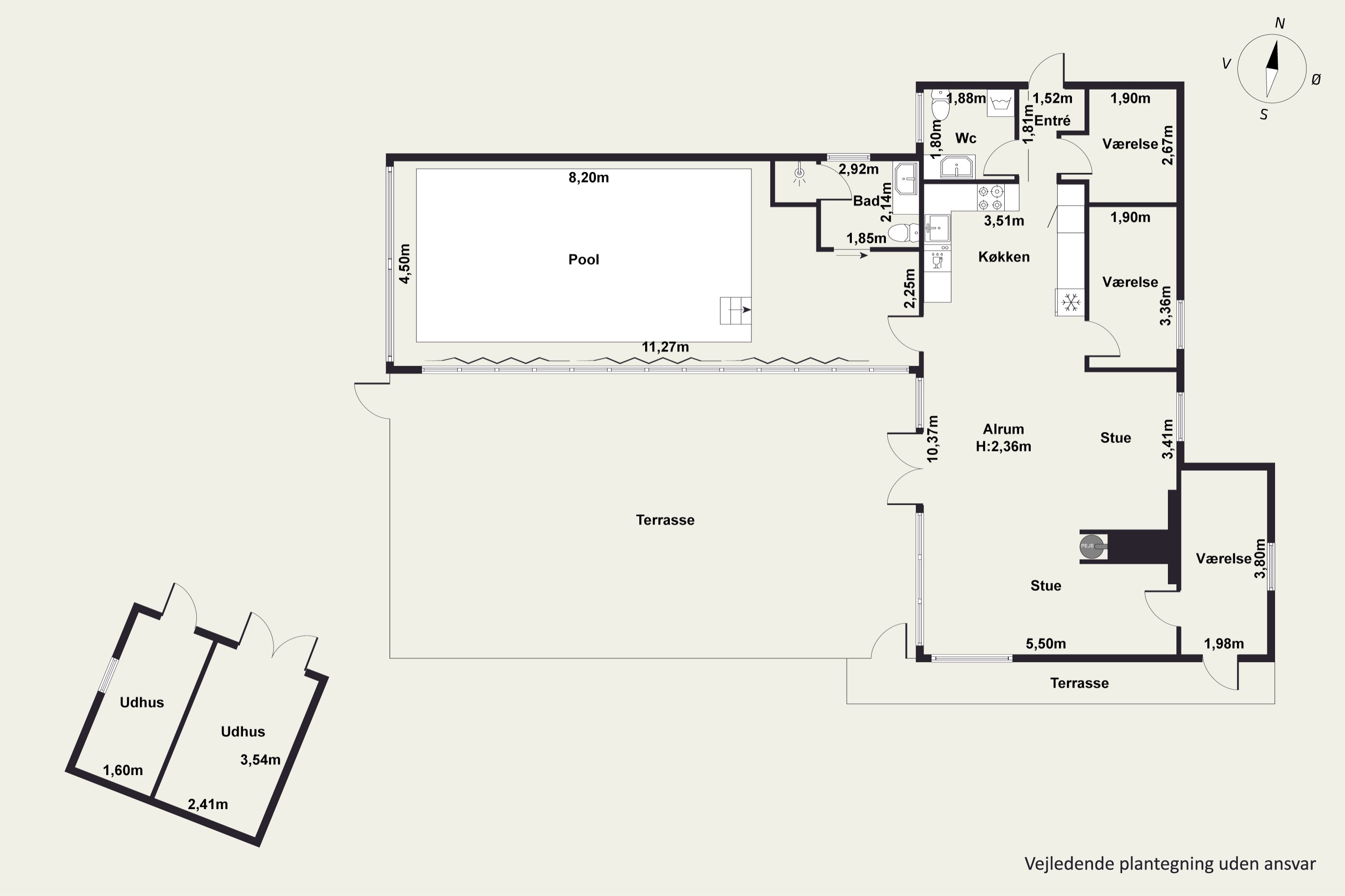 Plantegninger billede af Skødshovedgård 39, Skødshoved Strand, 8420 Knebel