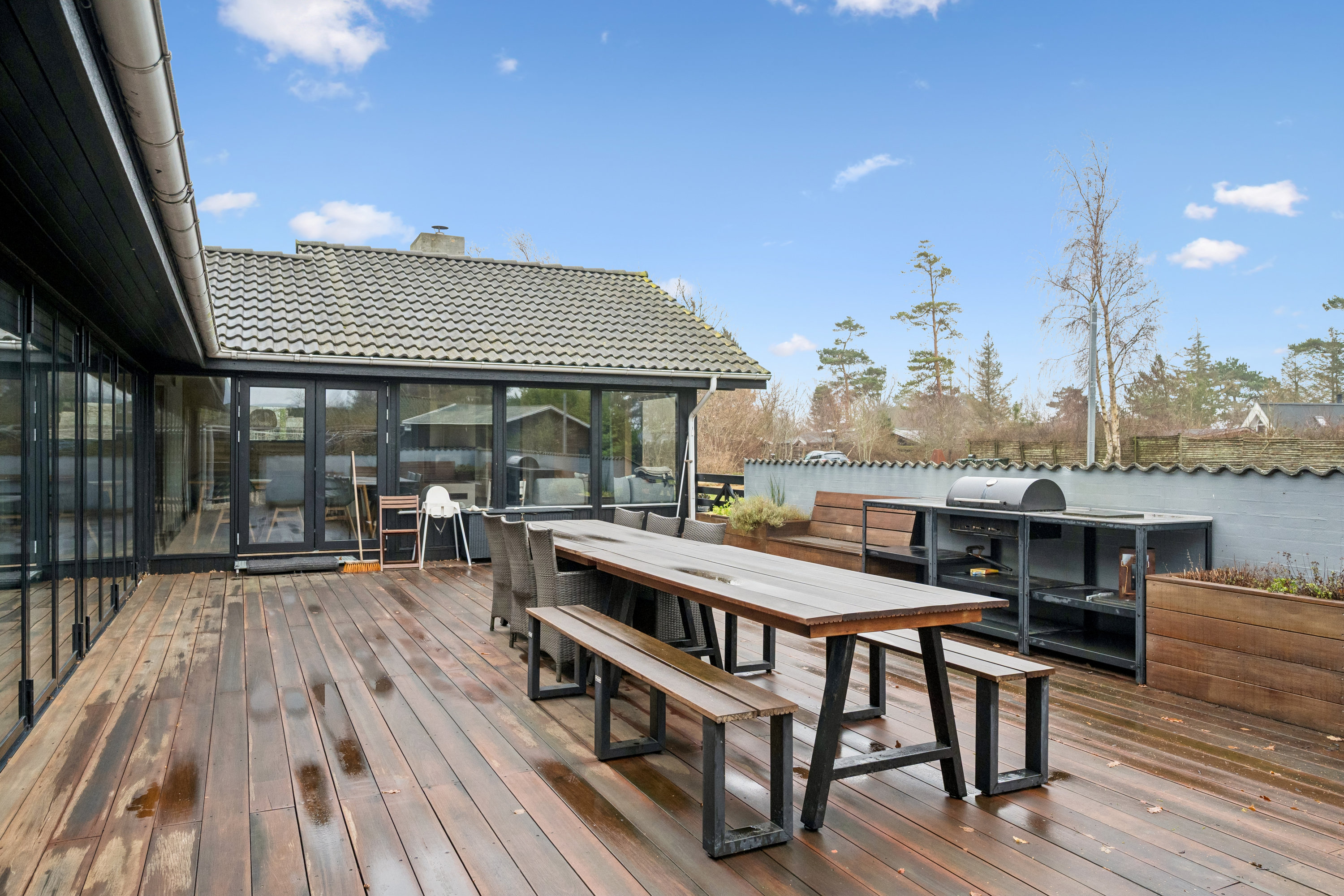 Fremhævet terrasse billede i fuldskærmstilstand. Billede af Skødshovedgård 39, Skødshoved Strand, 8420 Knebel