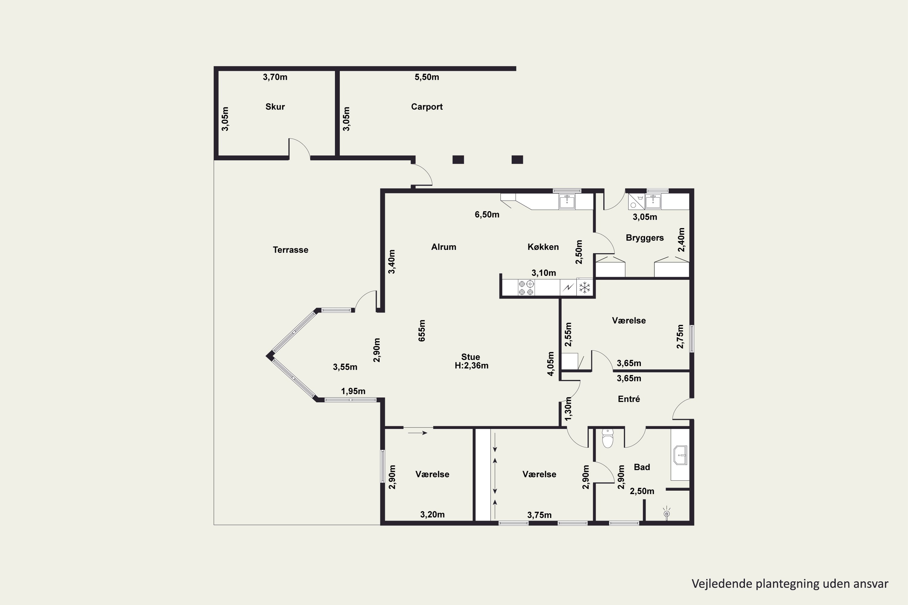 Plantegninger billede af Rødtjørnen 28, Assentoft, 8960 Randers SØ