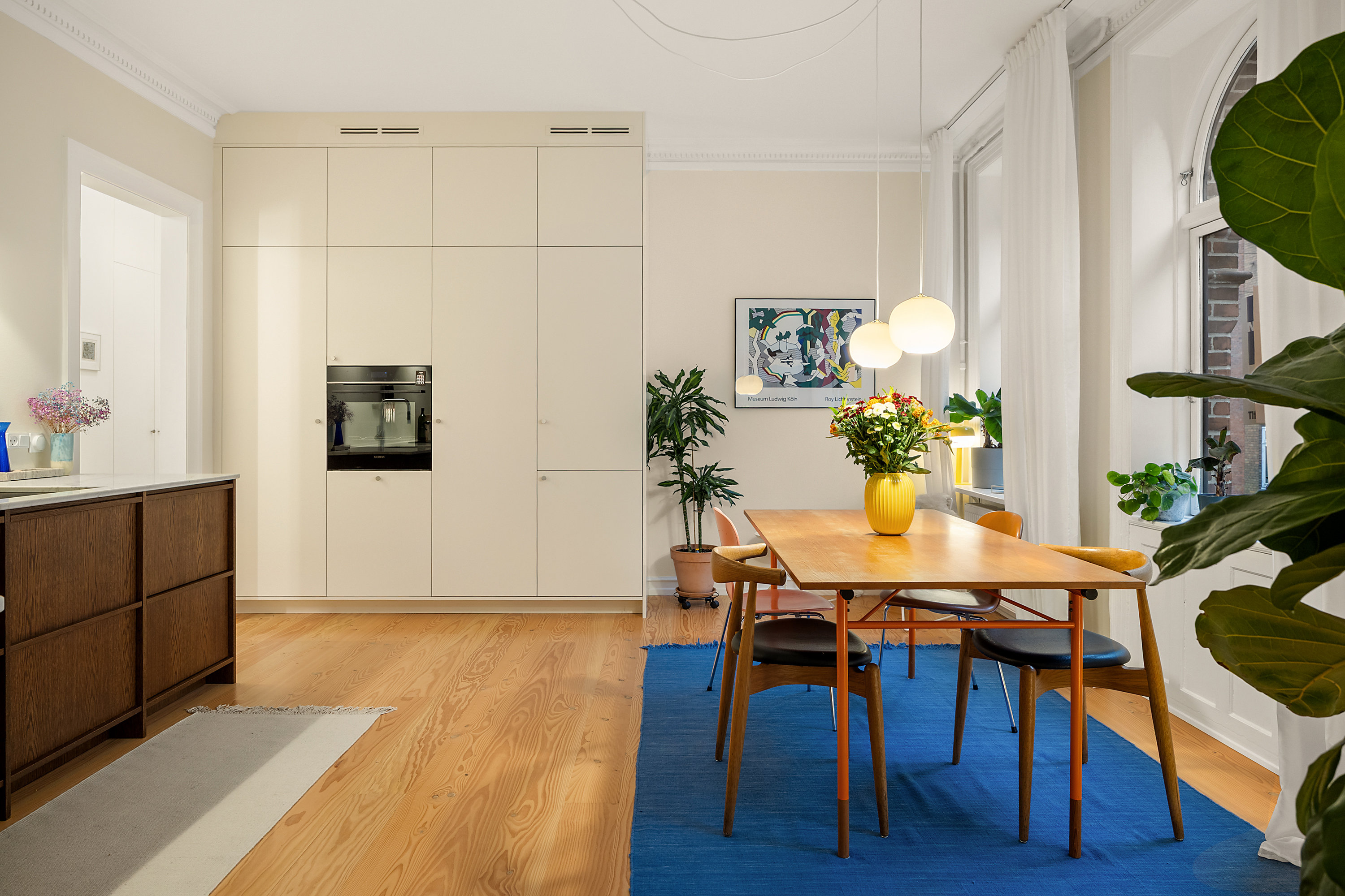 Fremhævet spisekøkken billede i fuldskærmstilstand. Billede af Kapelvej 46, 1. tv., 2200 København N