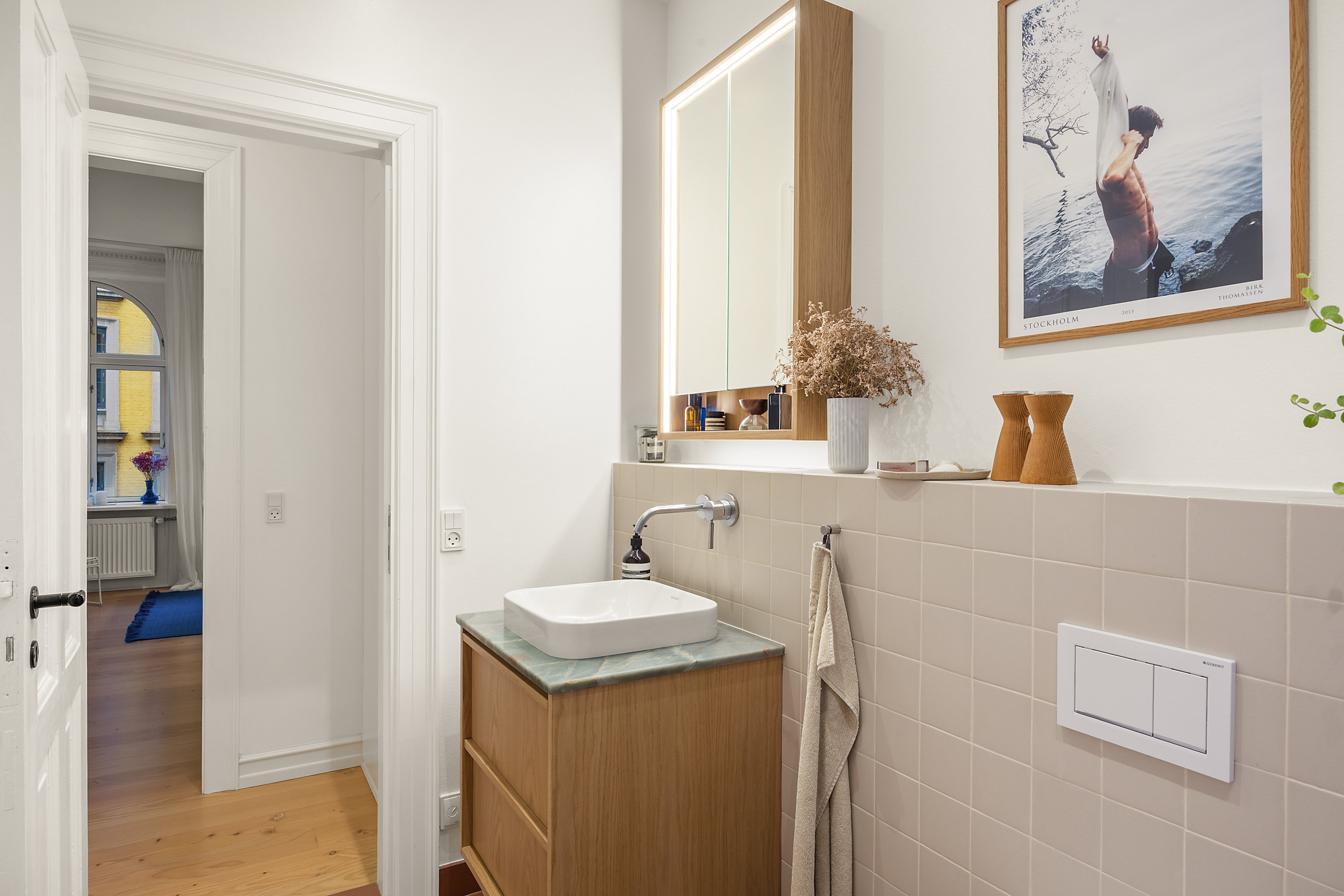 Fremhævet badeværelse billede i fuldskærmstilstand. Billede af Kapelvej 46, 1. tv., 2200 København N