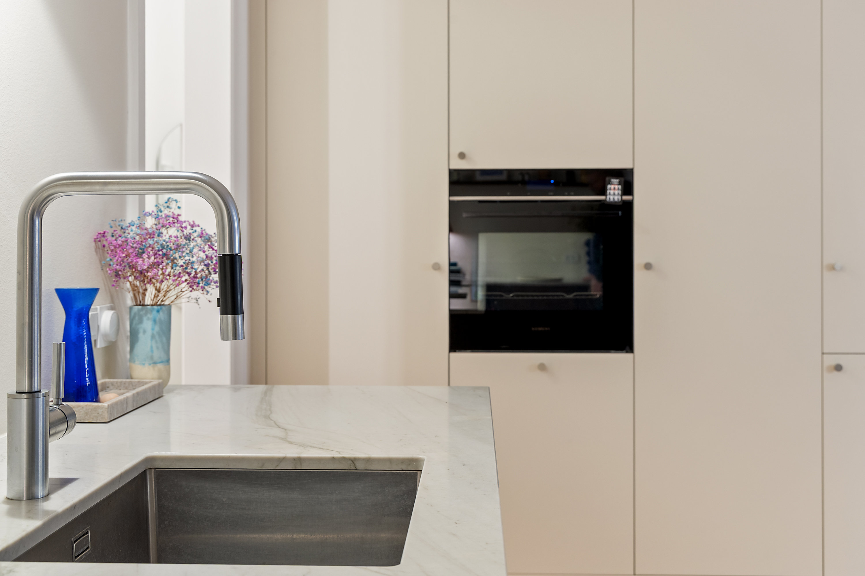 Fremhævet køkken billede i fuldskærmstilstand. Billede af Kapelvej 46, 1. tv., 2200 København N