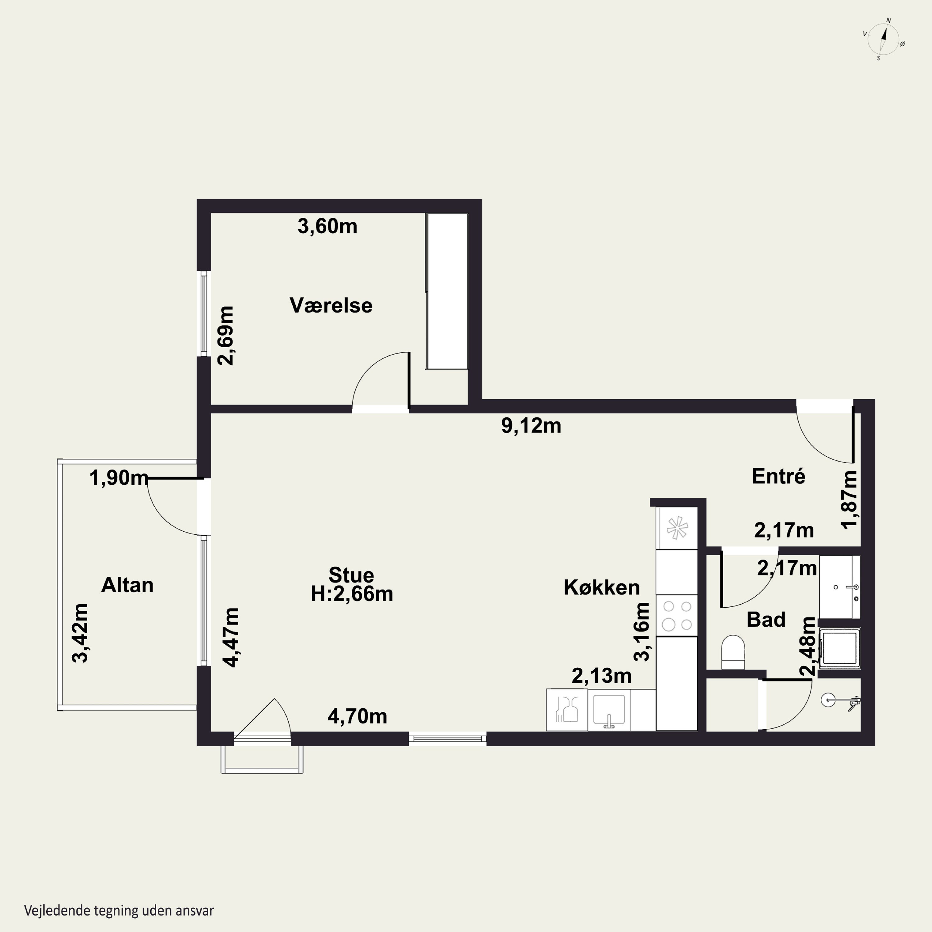Plantegninger billede af Kaffevej 39, 6. tv., 2610 Rødovre