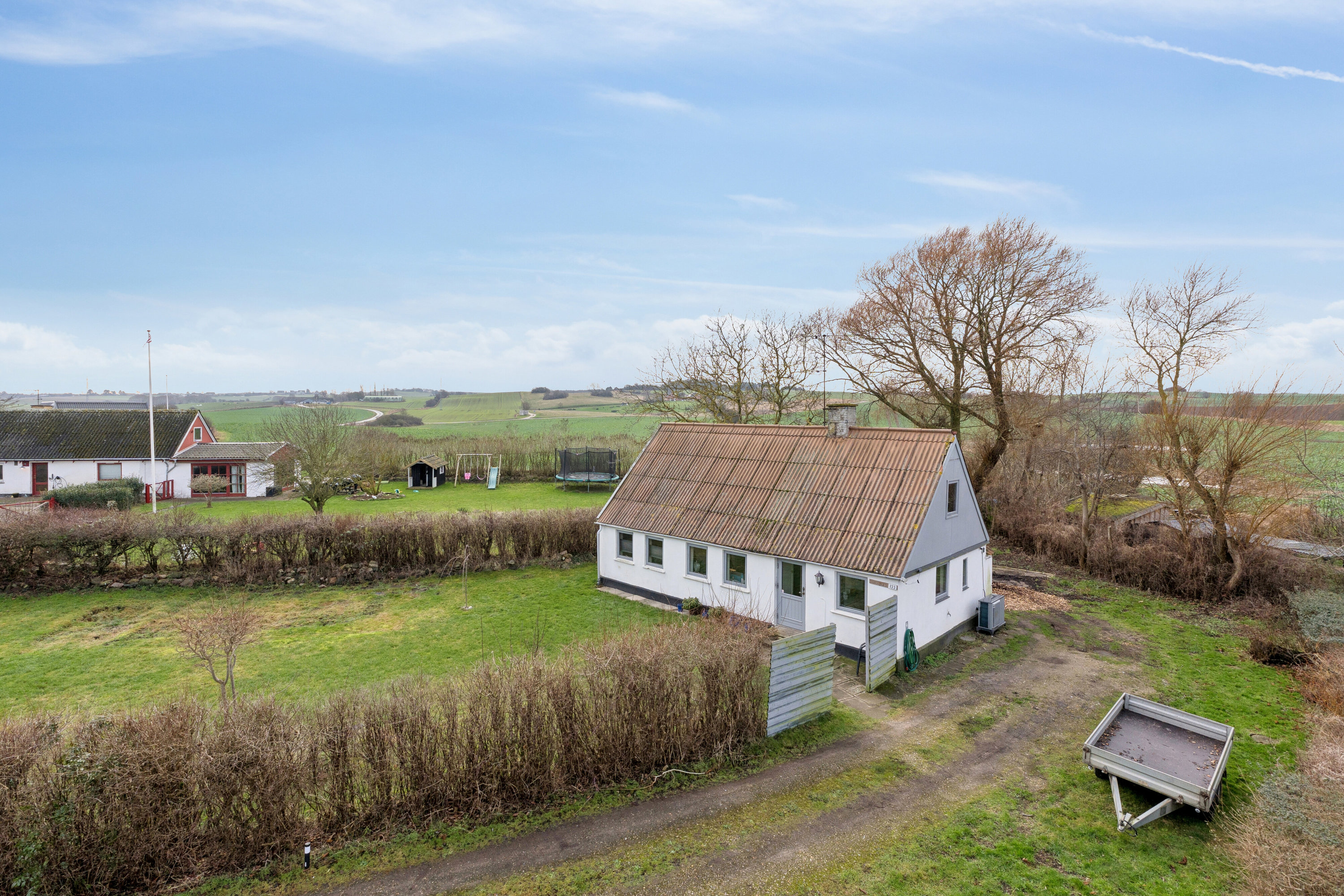 Fremhævet luftfoto billede i fuldskærmstilstand. Billede af Kallerupvej 133, 4400 Kalundborg