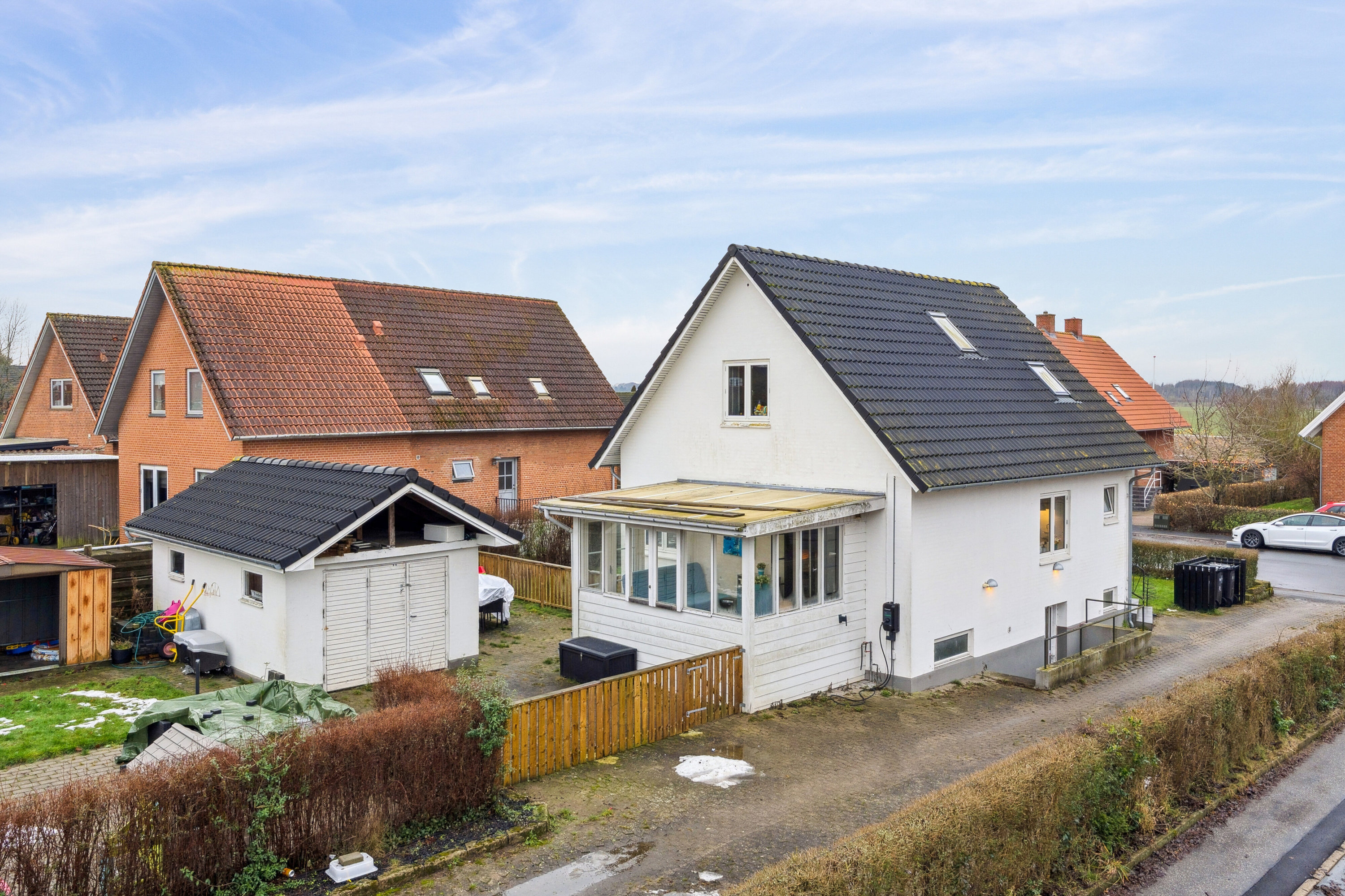 Fremhævet set fra vejen billede i fuldskærmstilstand. Billede af Fredensvej 10, 4250 Fuglebjerg