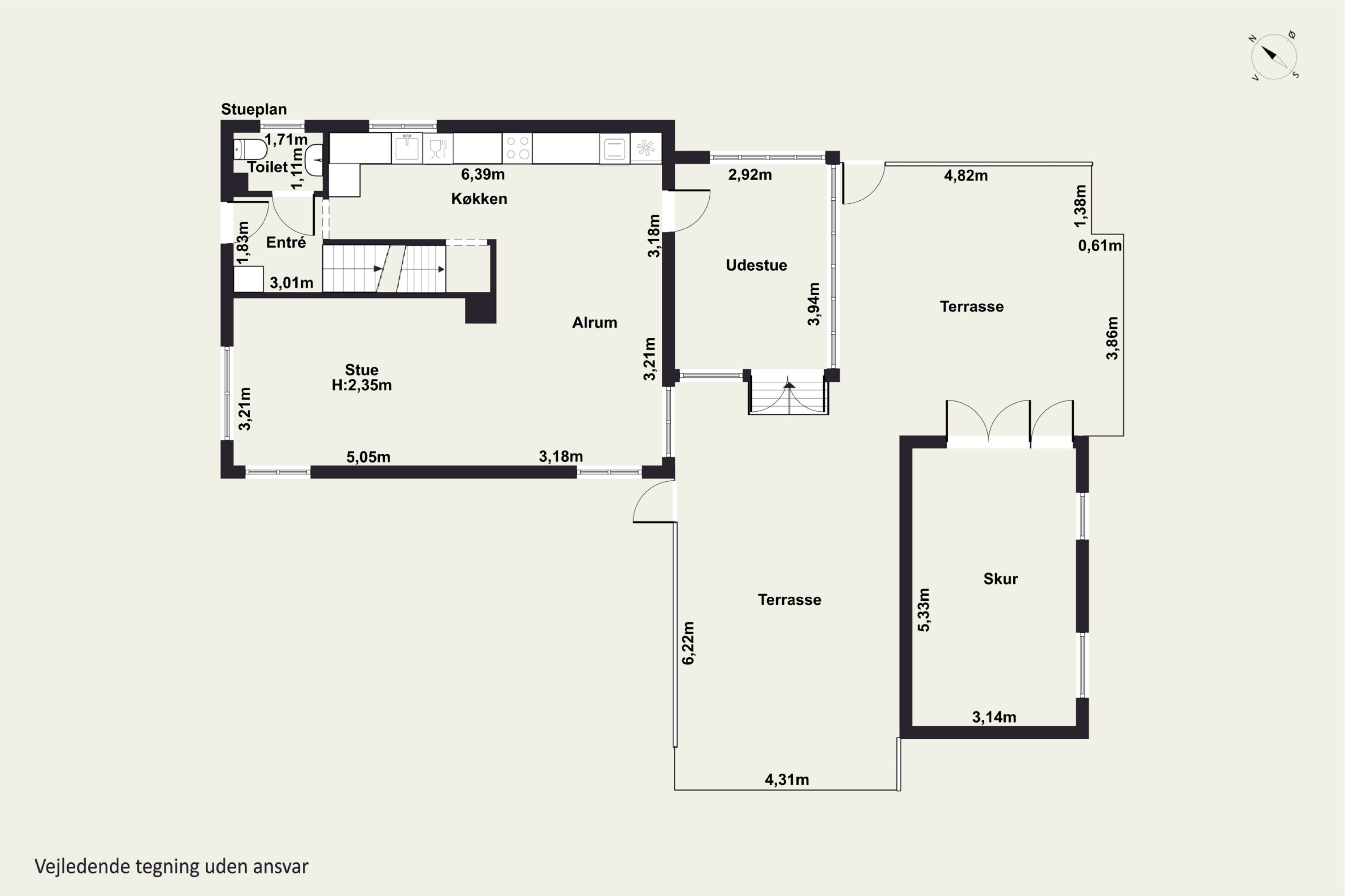 Plantegninger billede af Fredensvej 10, 4250 Fuglebjerg