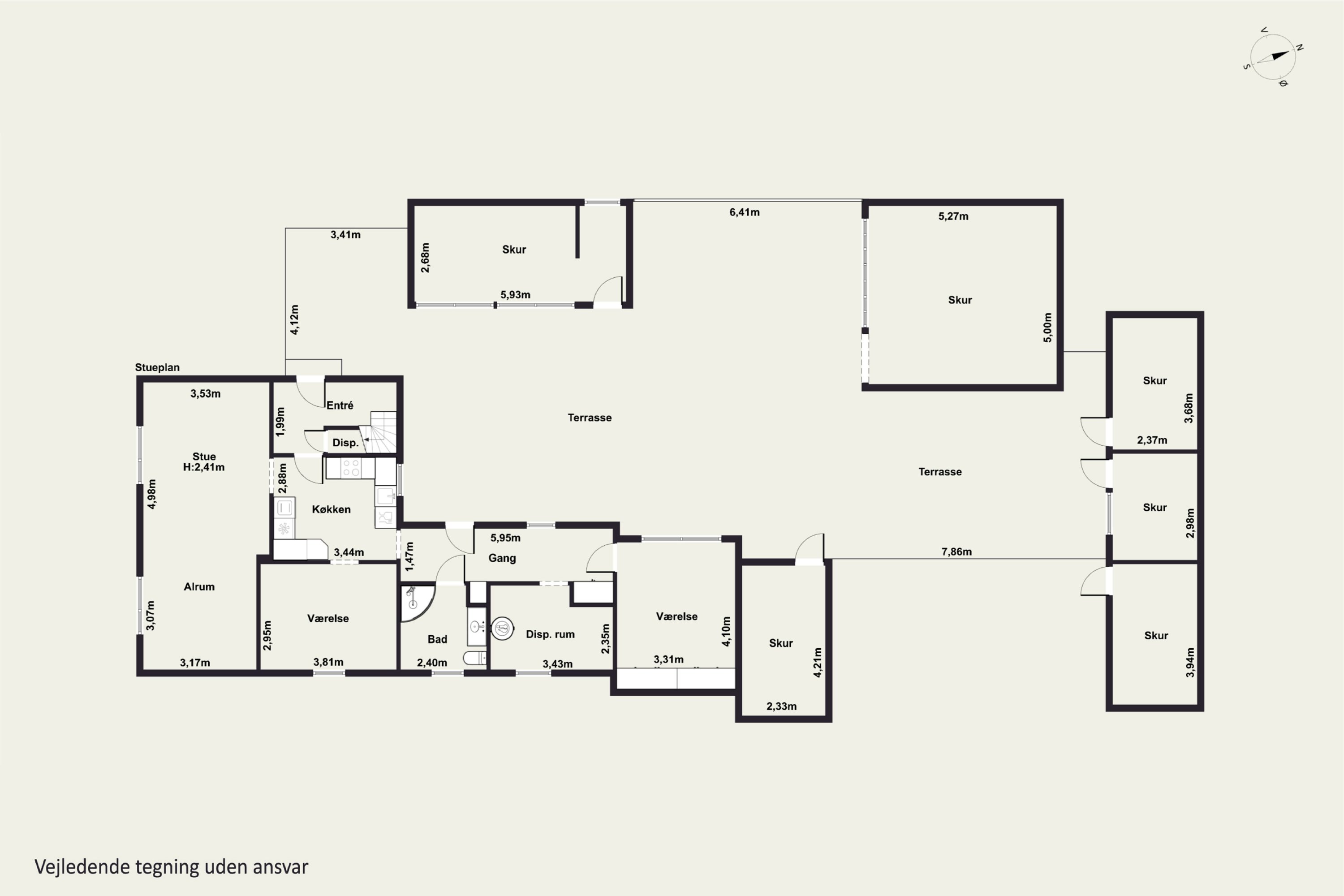 Plantegninger billede af Marbæksvej 4, Hyllested, 4261 Dalmose