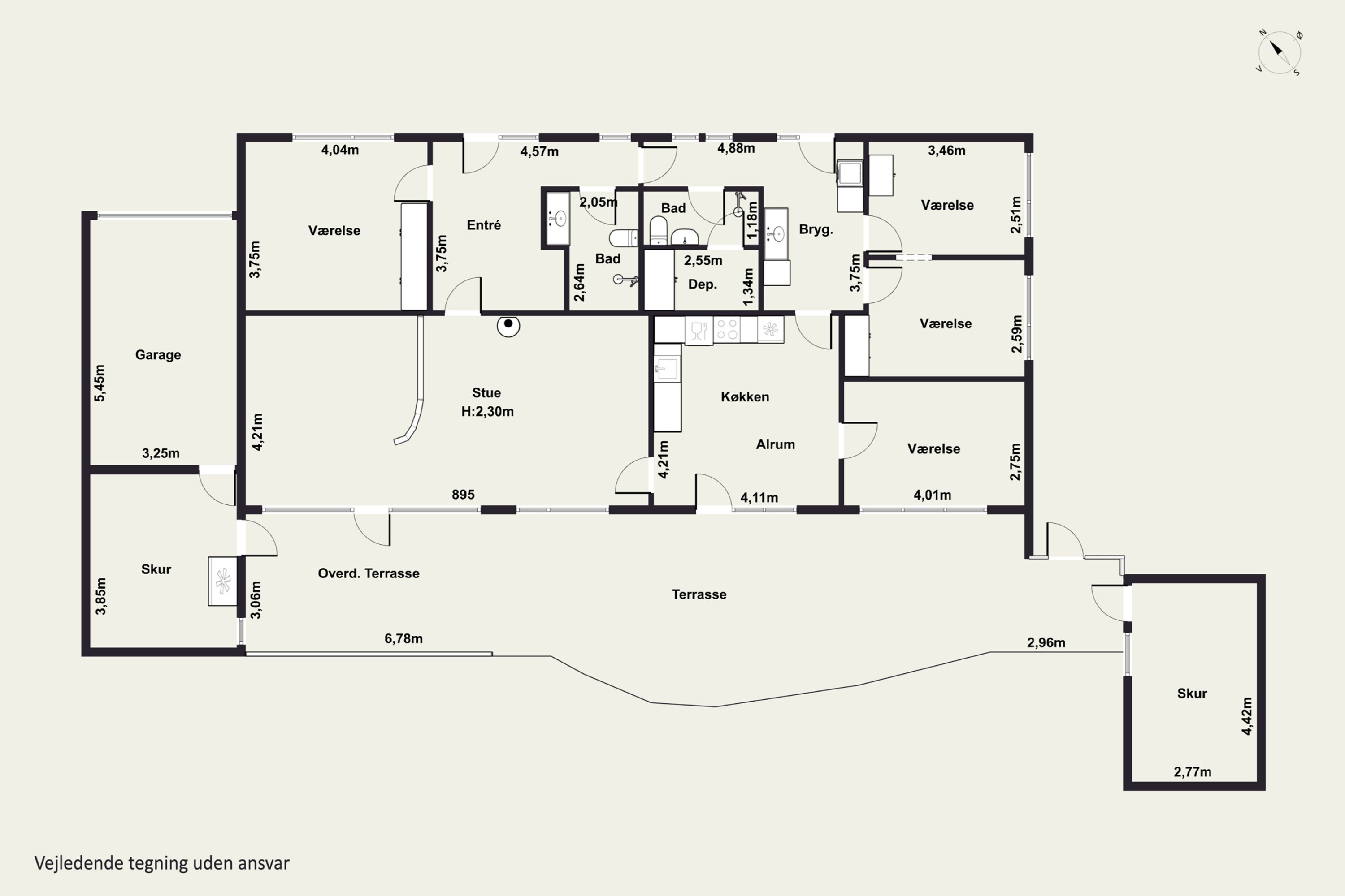 Plantegninger billede af Kløvermarksvej 21, Ollerup, 5762 Vester Skerninge