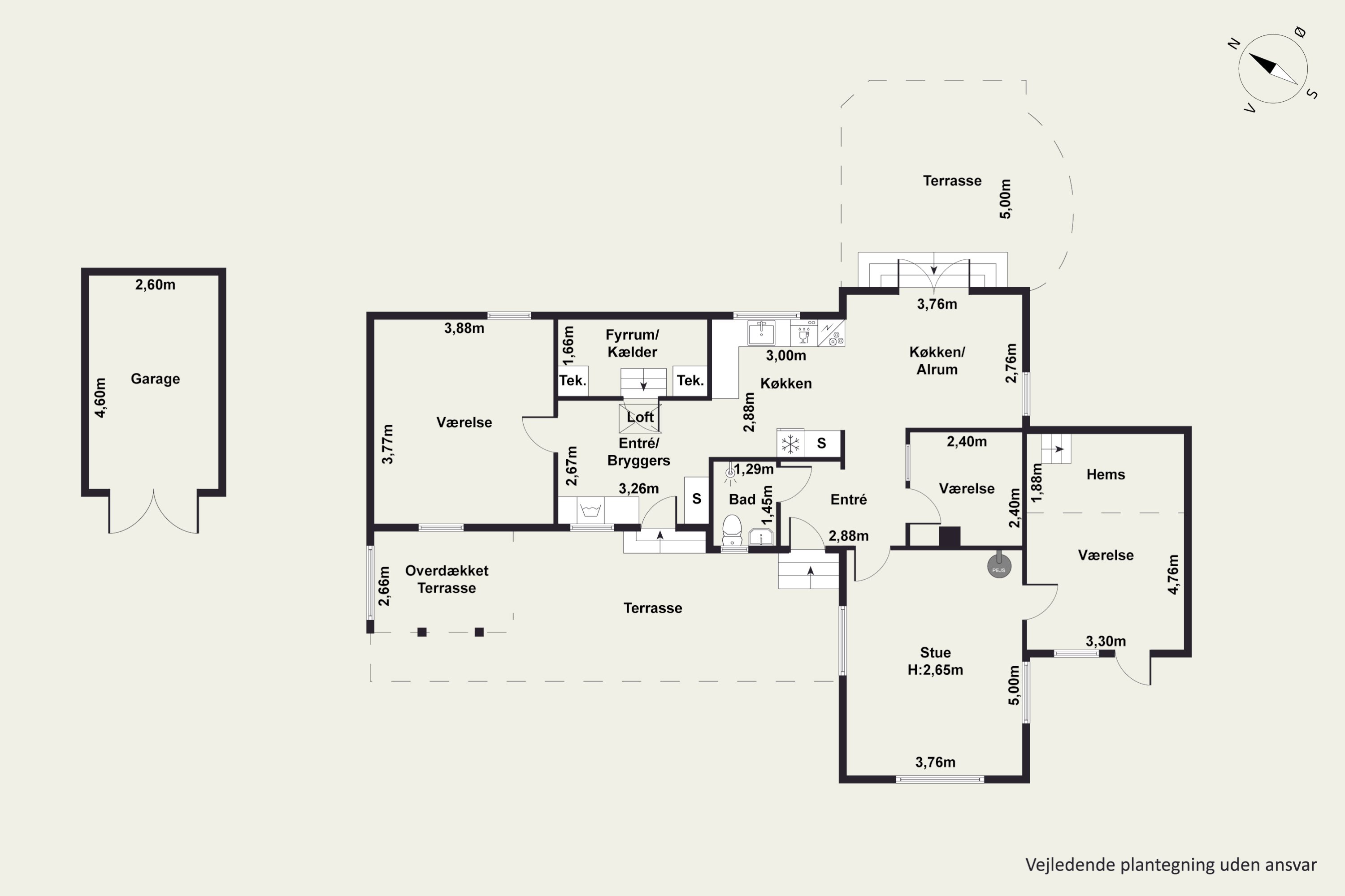 Plantegninger billede af Birkevej 3, Strøby Egede, 4600 Køge