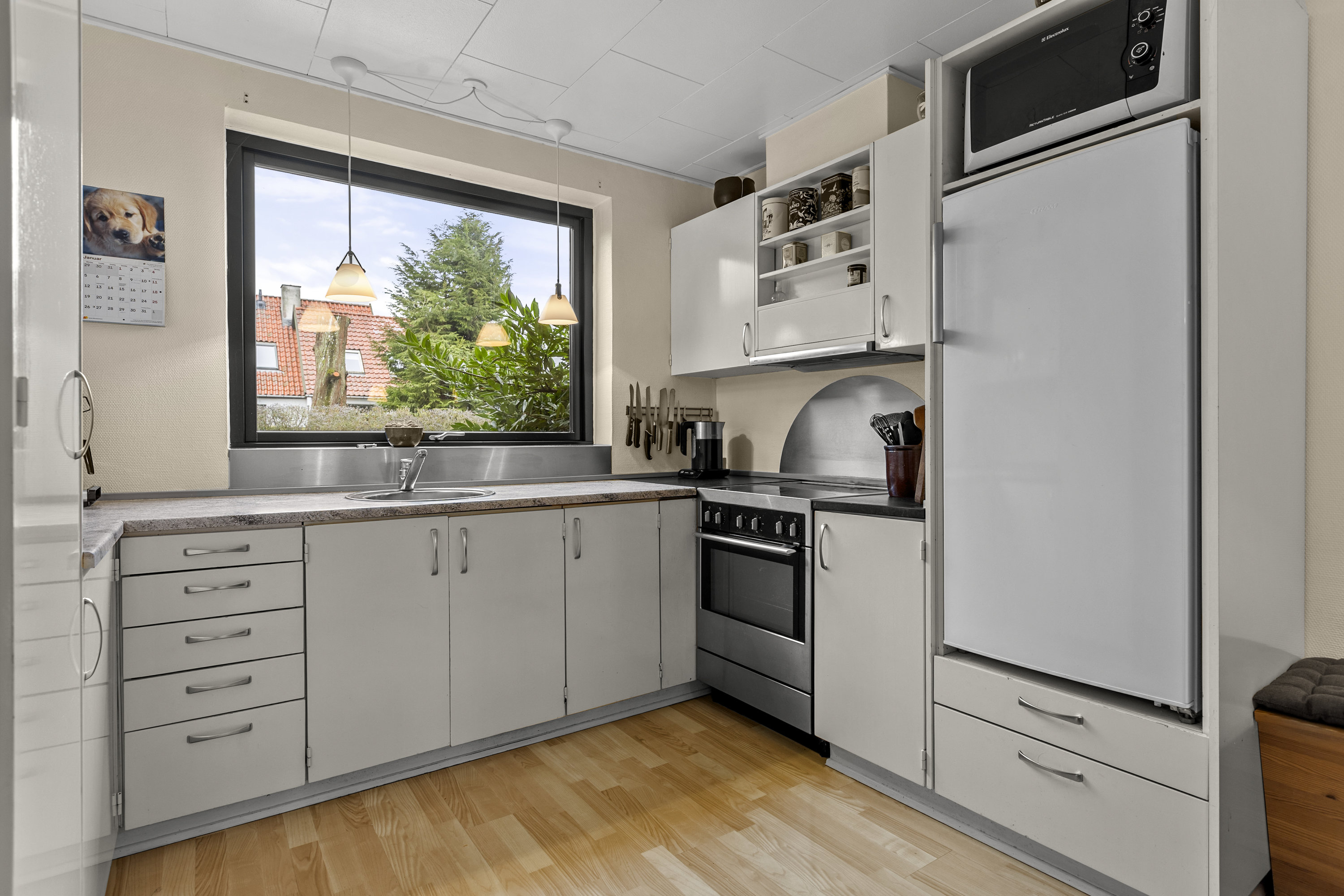 Fremhævet køkken billede i fuldskærmstilstand. Billede af Brobyvej 72, 4180 Sorø