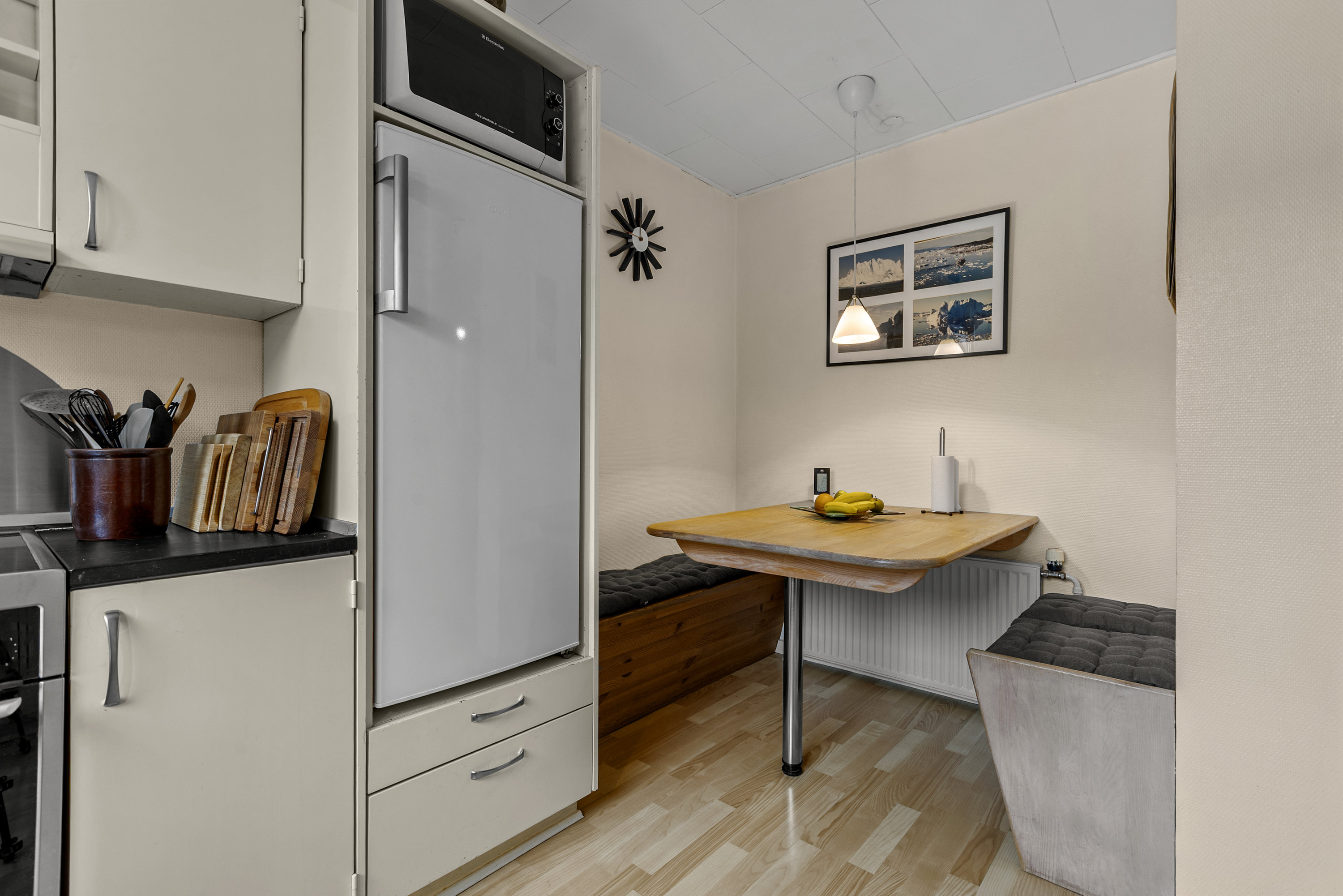 Fremhævet køkken billede i fuldskærmstilstand. Billede af Brobyvej 72, 4180 Sorø