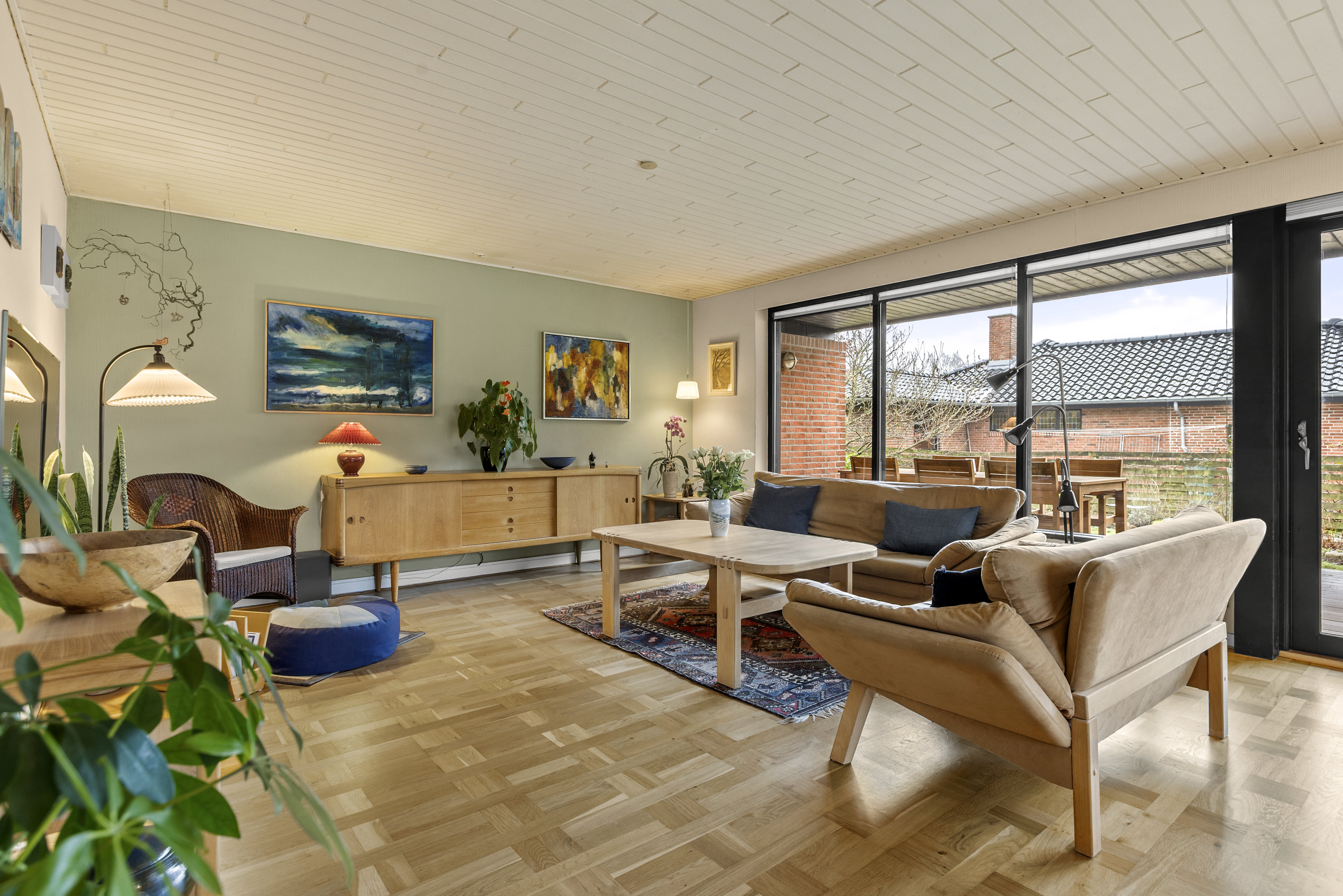 Fremhævet stue billede i fuldskærmstilstand. Billede af Brobyvej 72, 4180 Sorø