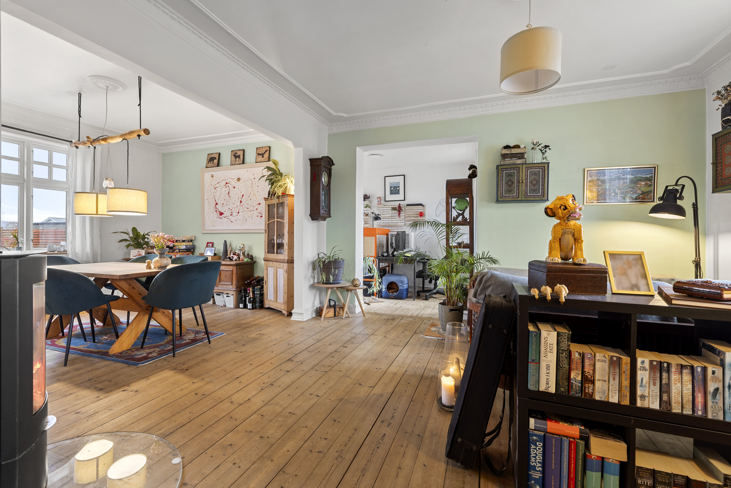 Fremhævet stue billede i fuldskærmstilstand. Billede af Vedde Byvej 19, 4295 Stenlille